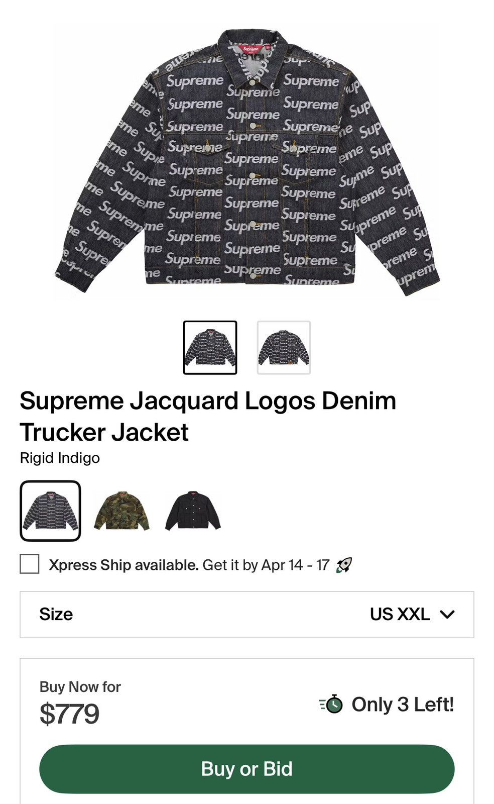 Supreme Supreme jacquard logos denim jacket Size US XXL / EU 58 / 5 - 1 Thumbnail