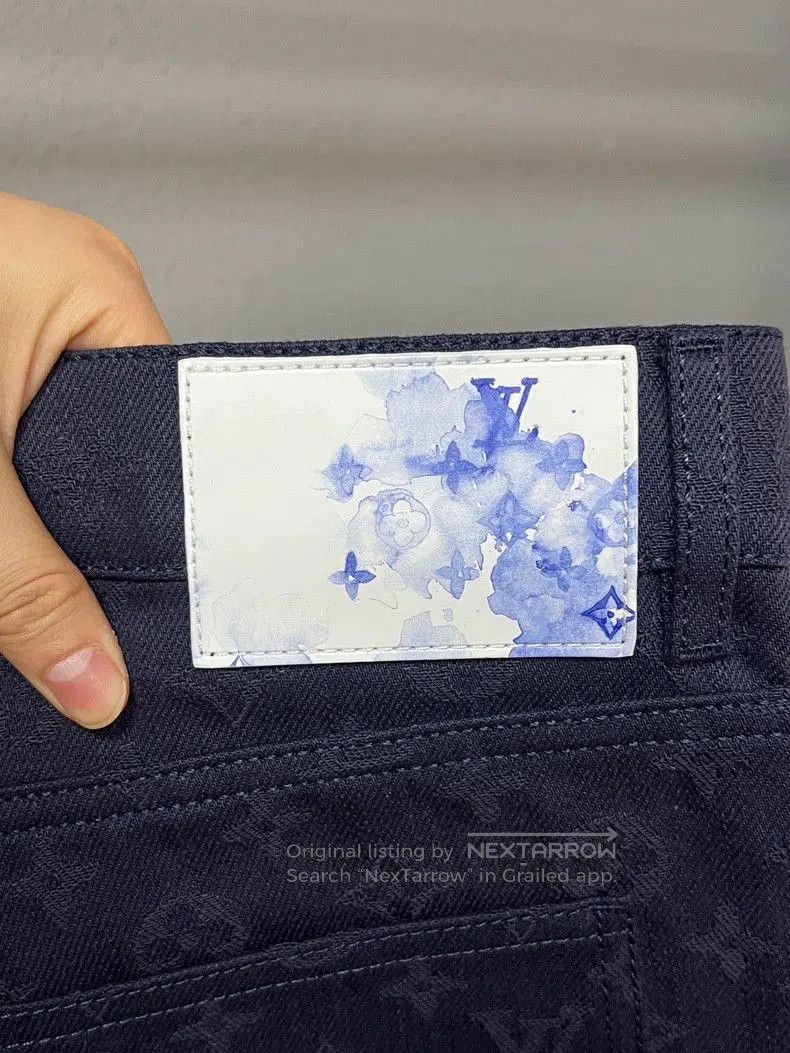Louis Vuitton louis vuitton monogram dark denim pants. Size US 36 / EU 52 - 4 Thumbnail