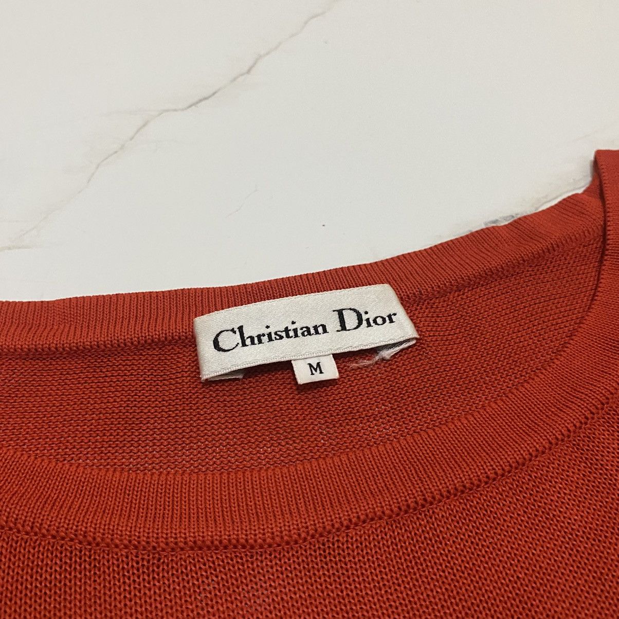 Christian Dior Monsieur Vtg 90s Christian Dior Rayon Knit Longsleeve Size M / US 6-8 / IT 42-44 - 6 Thumbnail
