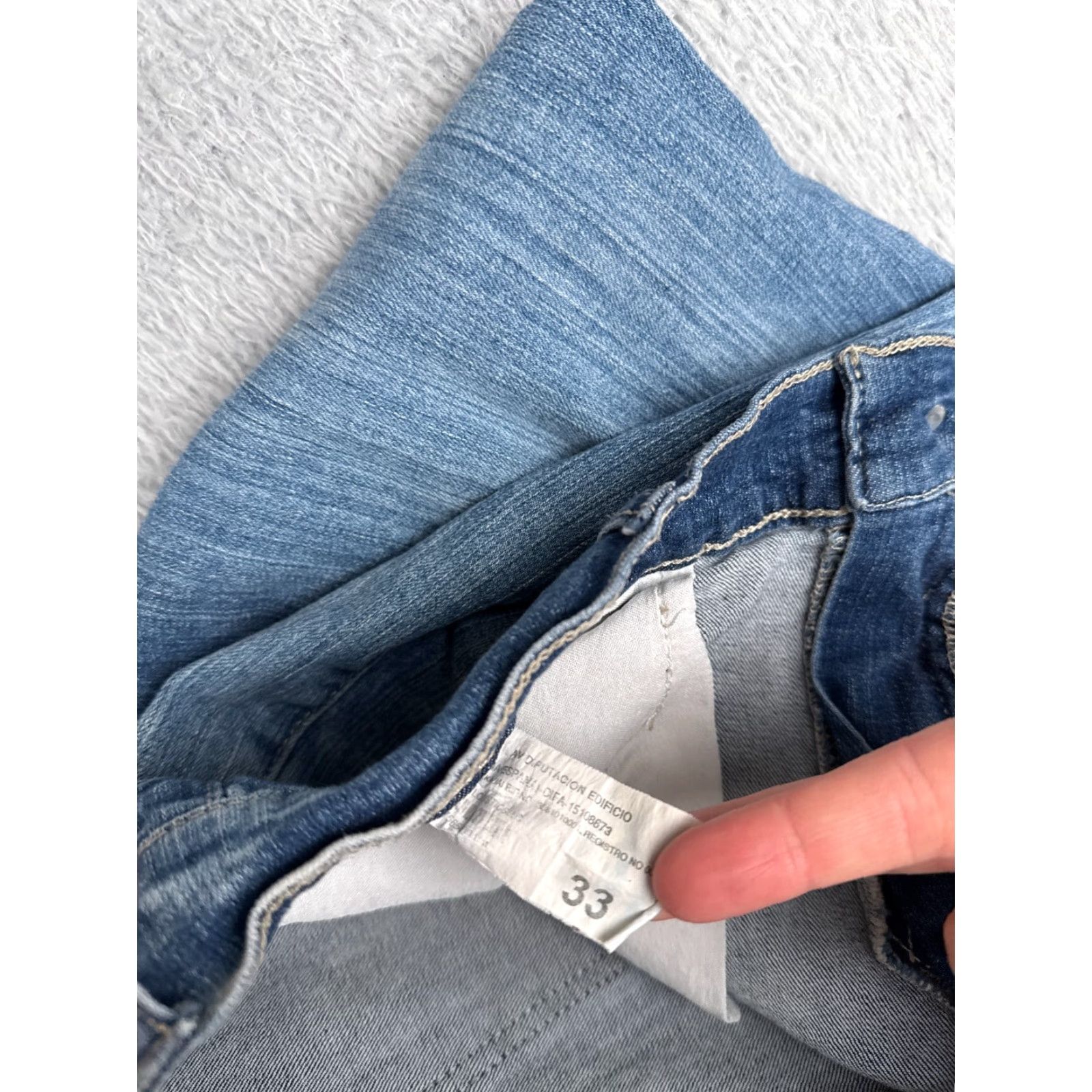Vintage JNS Wear Jeans Womens 33 High Rise Skinny Denim Medium Wash 32x24 Regular 5-Pocket Blue Cotton Blend Distressed Stretch Size 24" / US 00 / IT 34 - 6 Thumbnail