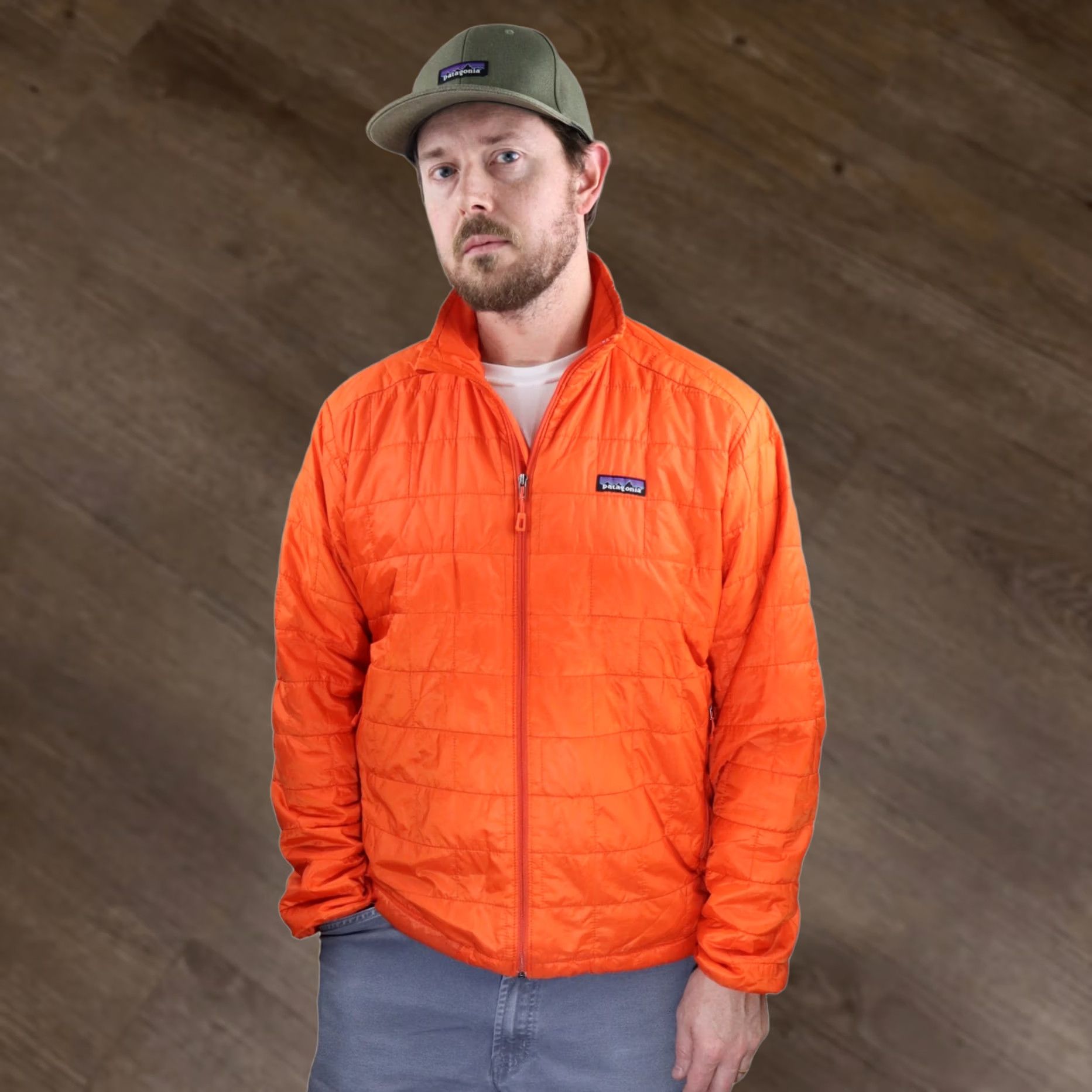 Patagonia VTG 1994 Patagonia Orange Guide Shell Full Zip Jacket 