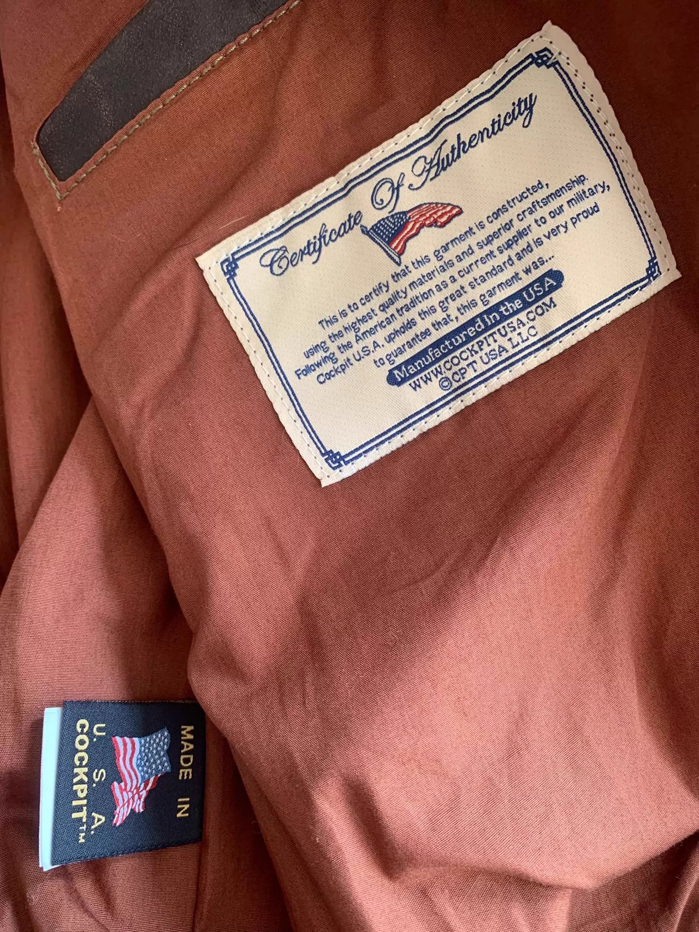 Cockpit USA Cockpit A-2 Men's Slim Vintage Distressed Horsehide Size US S / EU 44-46 / 1 - 6 Thumbnail