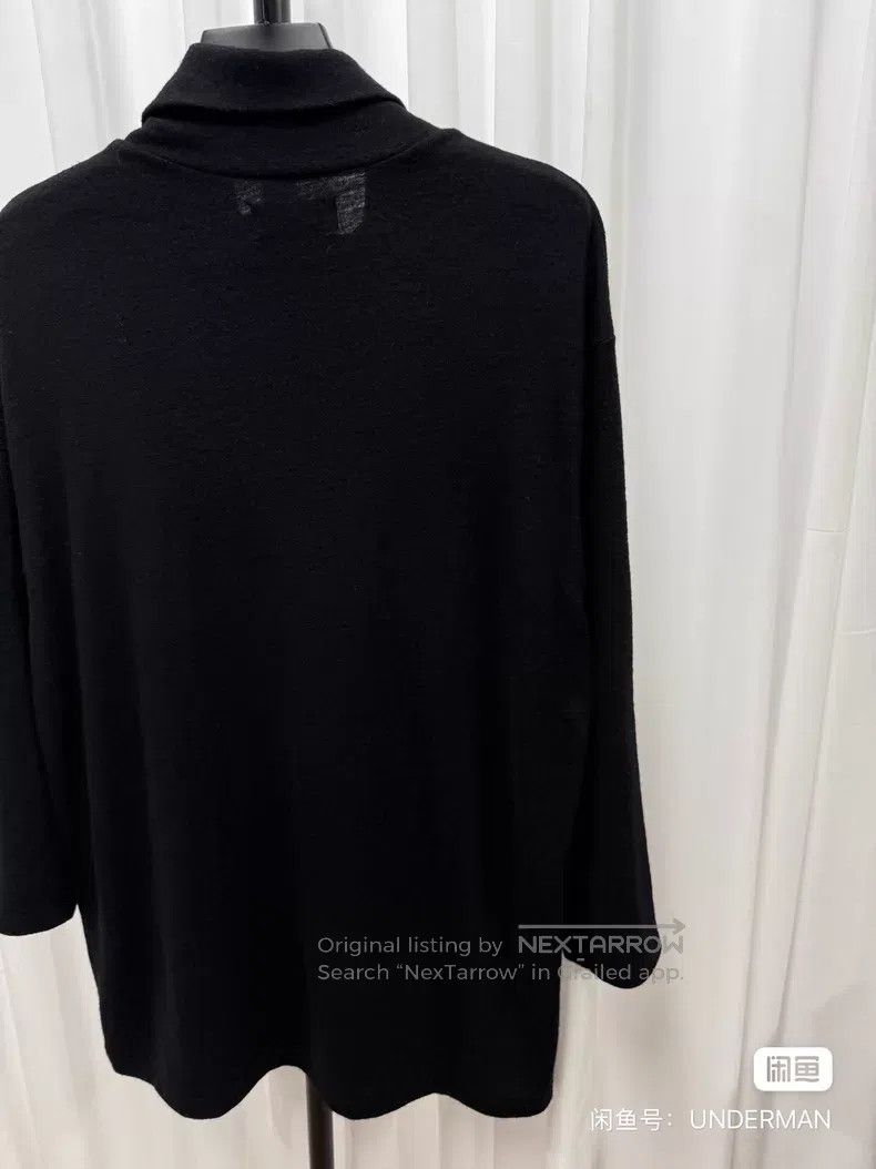 Yohji Yamamoto Yohji Yamamoto High-neck wool knit sweater| Size US L / EU 52-54 / 3 - 7 Thumbnail