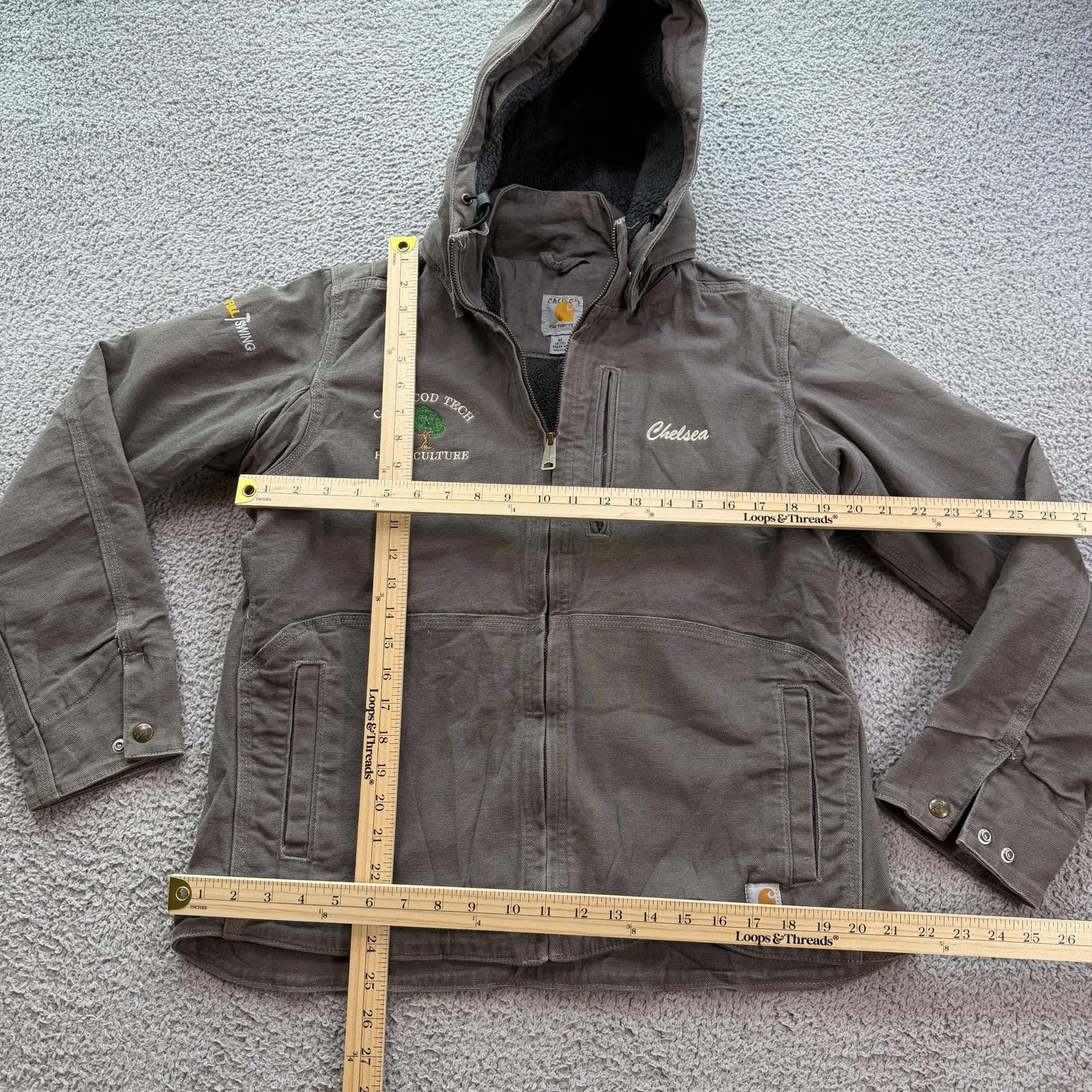 Carhartt Carhartt Women Full Swing Hooded Work Jacket Fleece Lined M Size M / US 6-8 / IT 42-44 - 3 Thumbnail
