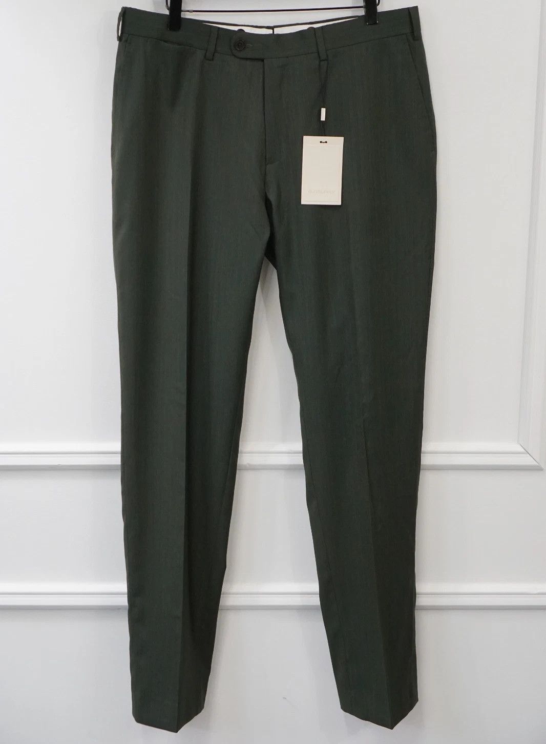 Suitsupply Men Suitsupply Pants Green Wool & Silk Brescia Size UK/US42 Size 42R - 1 Thumbnail