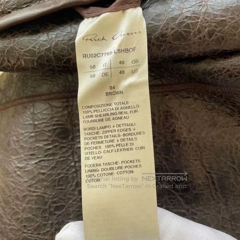 Rick Owens Rick Owens Fur-and-fur integrated double-sided leather coat Size US L / EU 52-54 / 3 - 6 Thumbnail