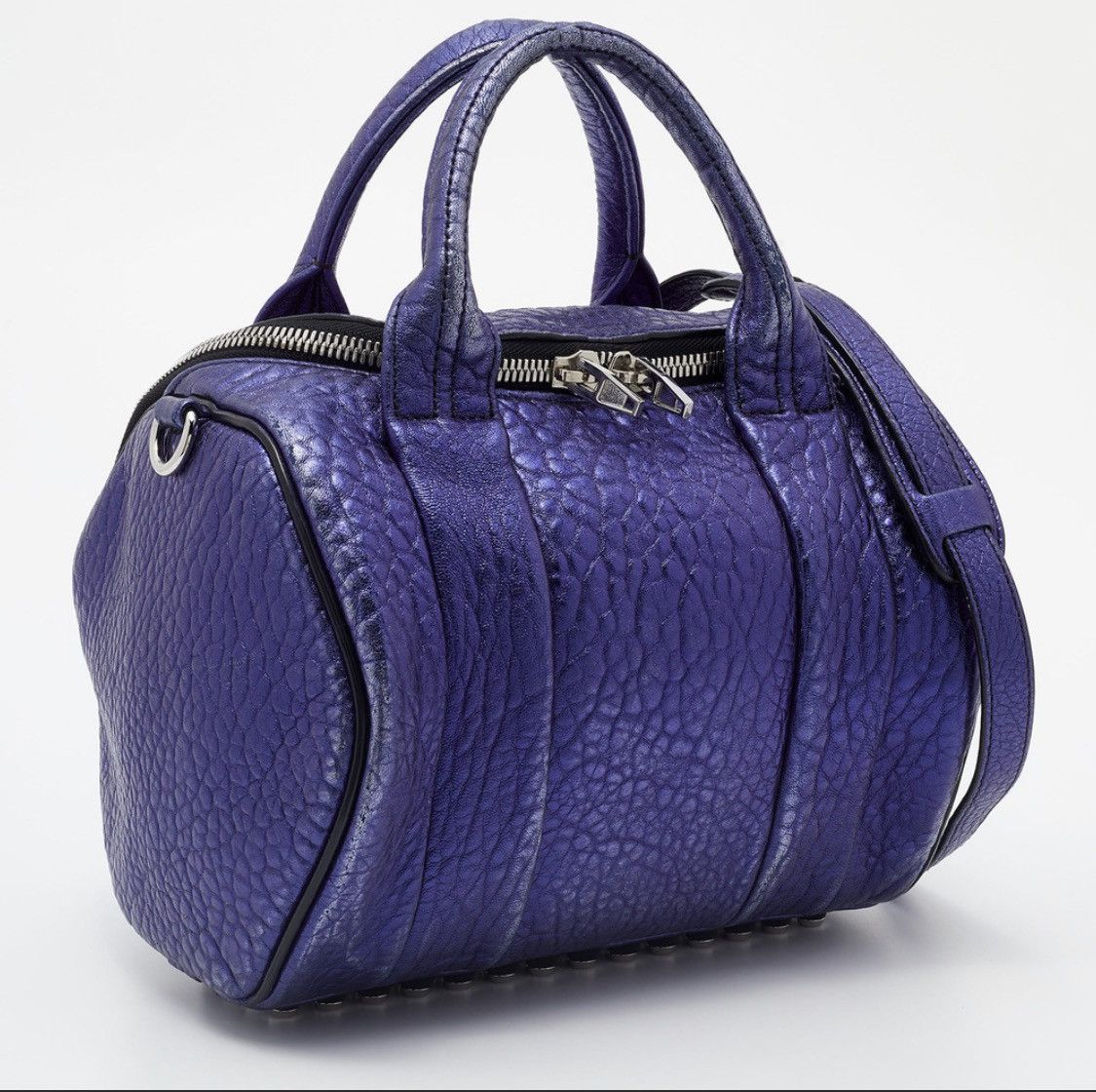 Alexander Wang Alexander Wang Metallic purple rockie leather purse Size ONE SIZE - 2 Thumbnail
