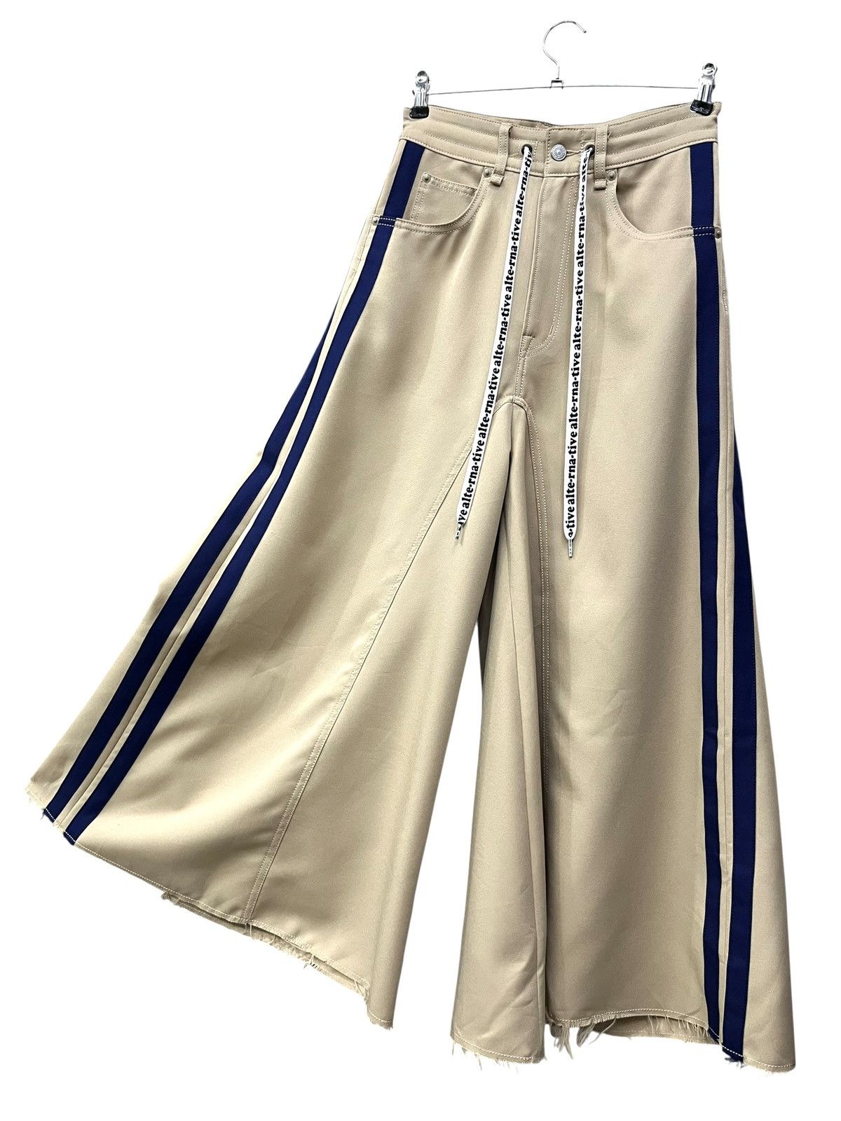 Alternative Apparel RNA Alternative Hakama Wide Flare Stripe Avant Garde Pants Size US 26 / EU 42 - 2 Thumbnail