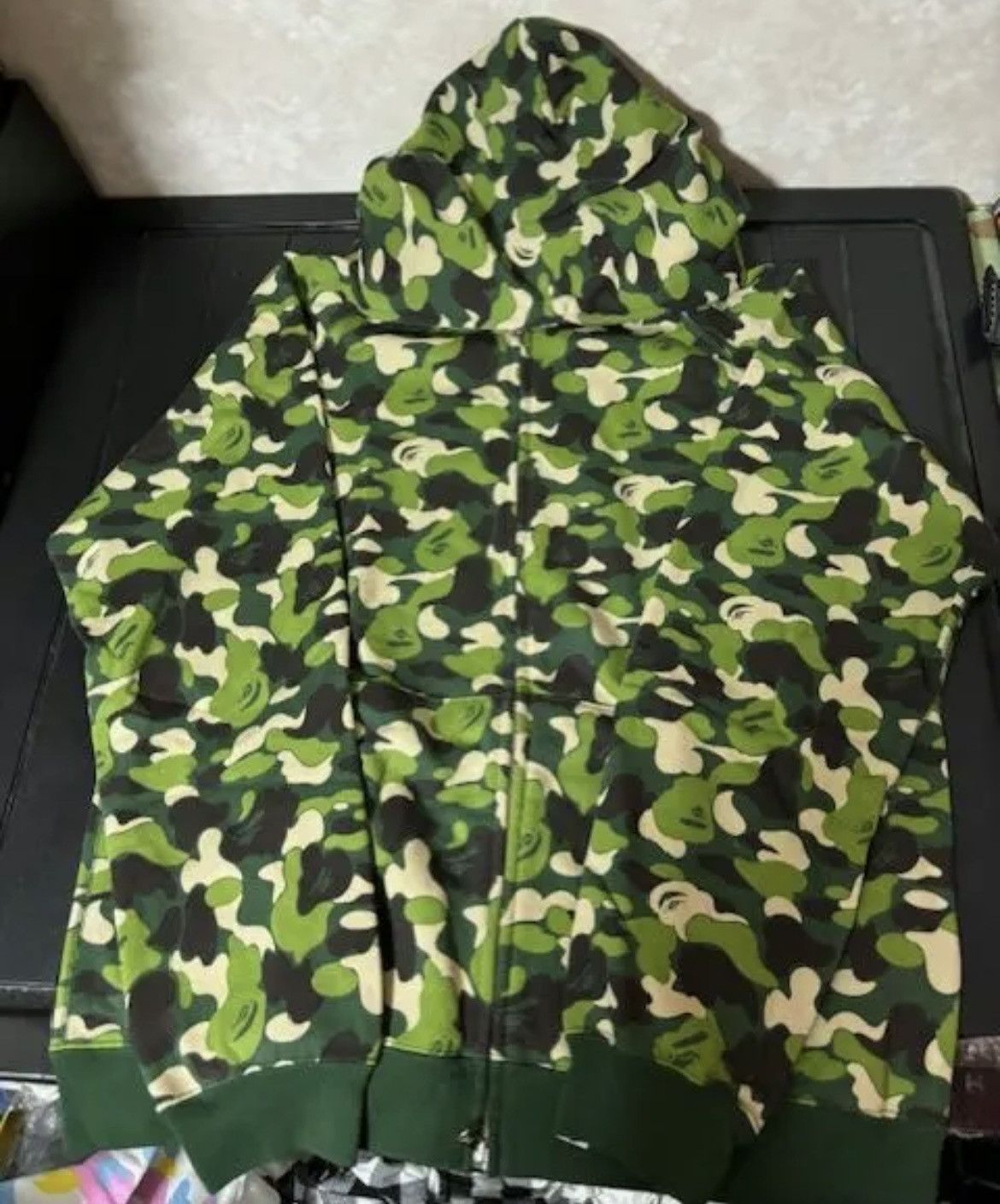 Bape RARE OG 2006 A BATHING APE GREEN ABC CAMO FULLZIP HOODIE Size US XL / EU 56 / 4 - 2 Thumbnail