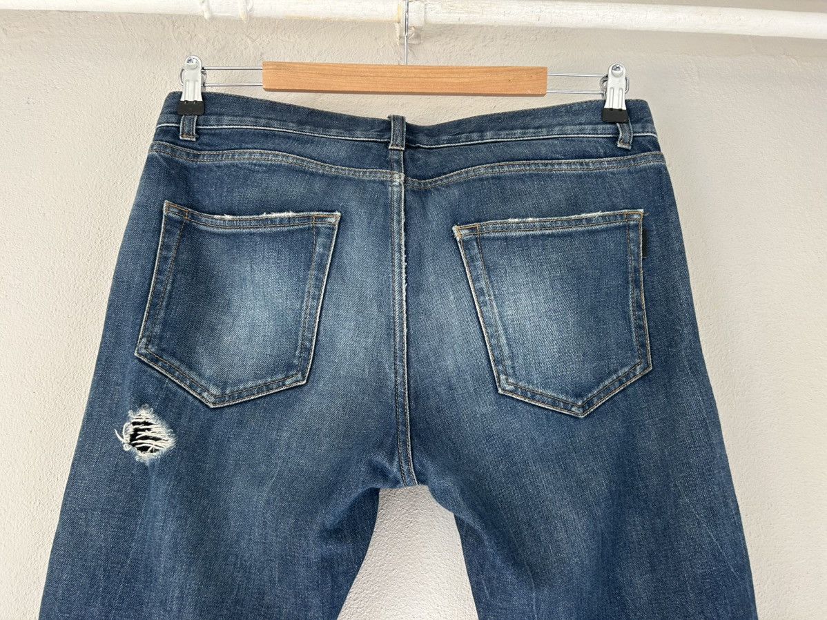 Saint Laurent Paris Saint Laurent Paris Distressed Slim-Fit Jeans Size US 33 - 12 Thumbnail