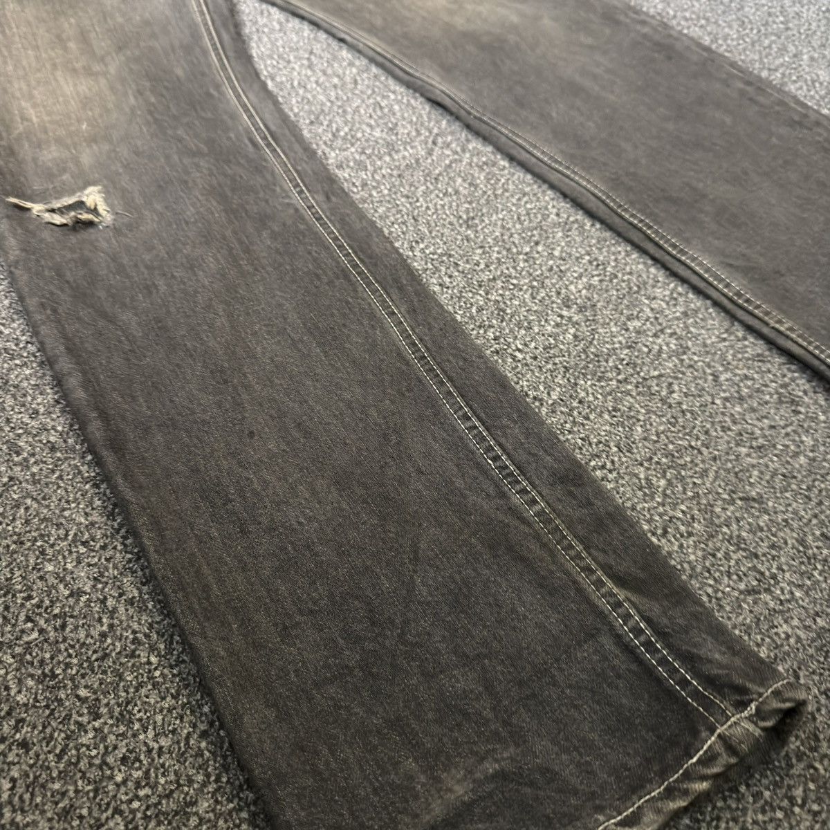 Tornado Mart 🔥🇯🇵 Japanese Vintage On Board Distressed Denim Size US 33 - 6 Thumbnail