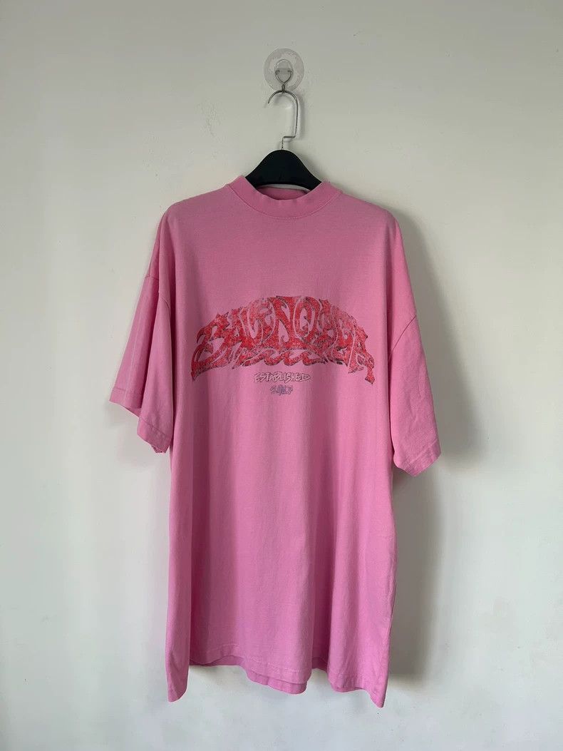 Balenciaga Balenciaga Mud dyed bitcoin to make old short-sleeved T-sh Size US M / EU 48-50 / 2 - 1 Thumbnail