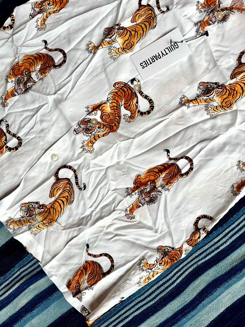 Wacko Maria Wacko maria Tiger Descends Trendy Retro Hawaiian Short Sle Size US XL / EU 56 / 4 - 5 Thumbnail