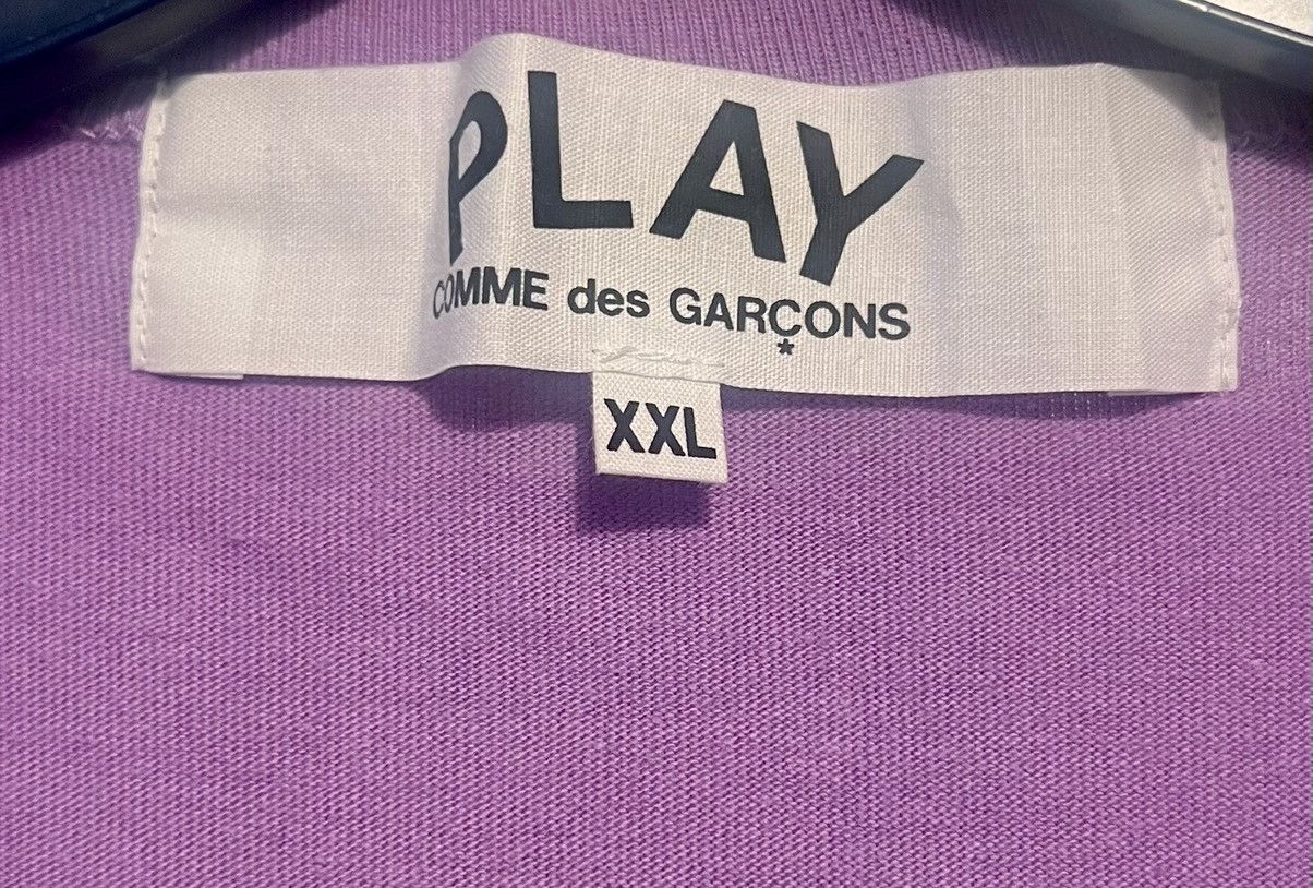 Comme des Garcons Authentic Play Comme Des Garcons purple tee red heart XXL Size US XXL / EU 58 / 5 - 3 Thumbnail