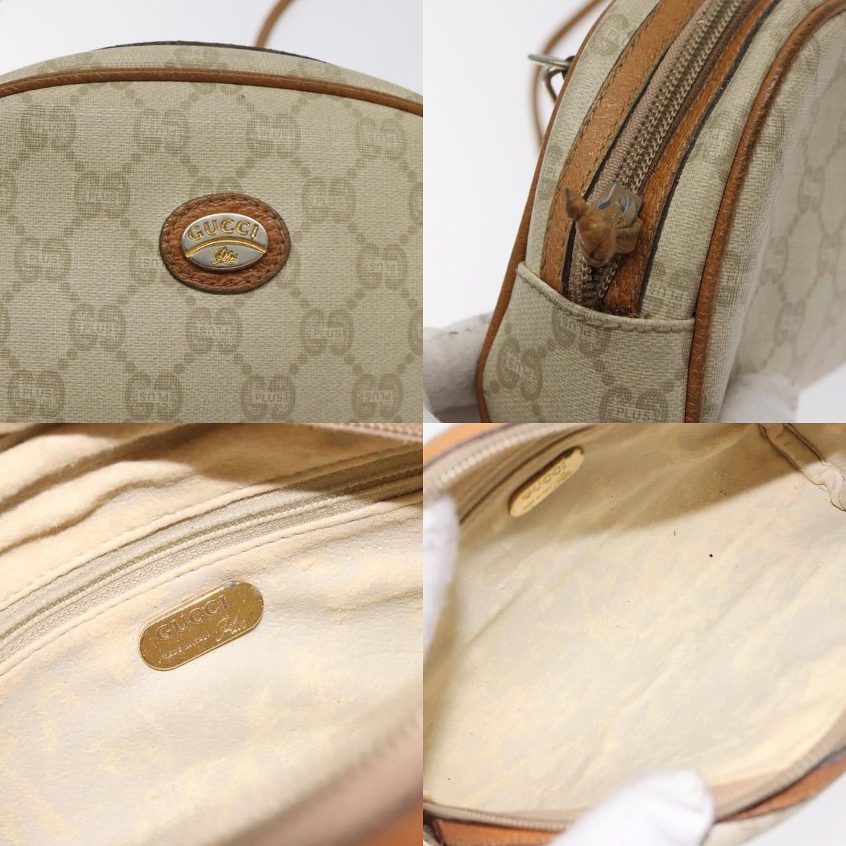 Gucci GUCCI GG Plus Supreme Shoulder Bag Pvc Ivory Gold Size ONE SIZE - 11 Thumbnail