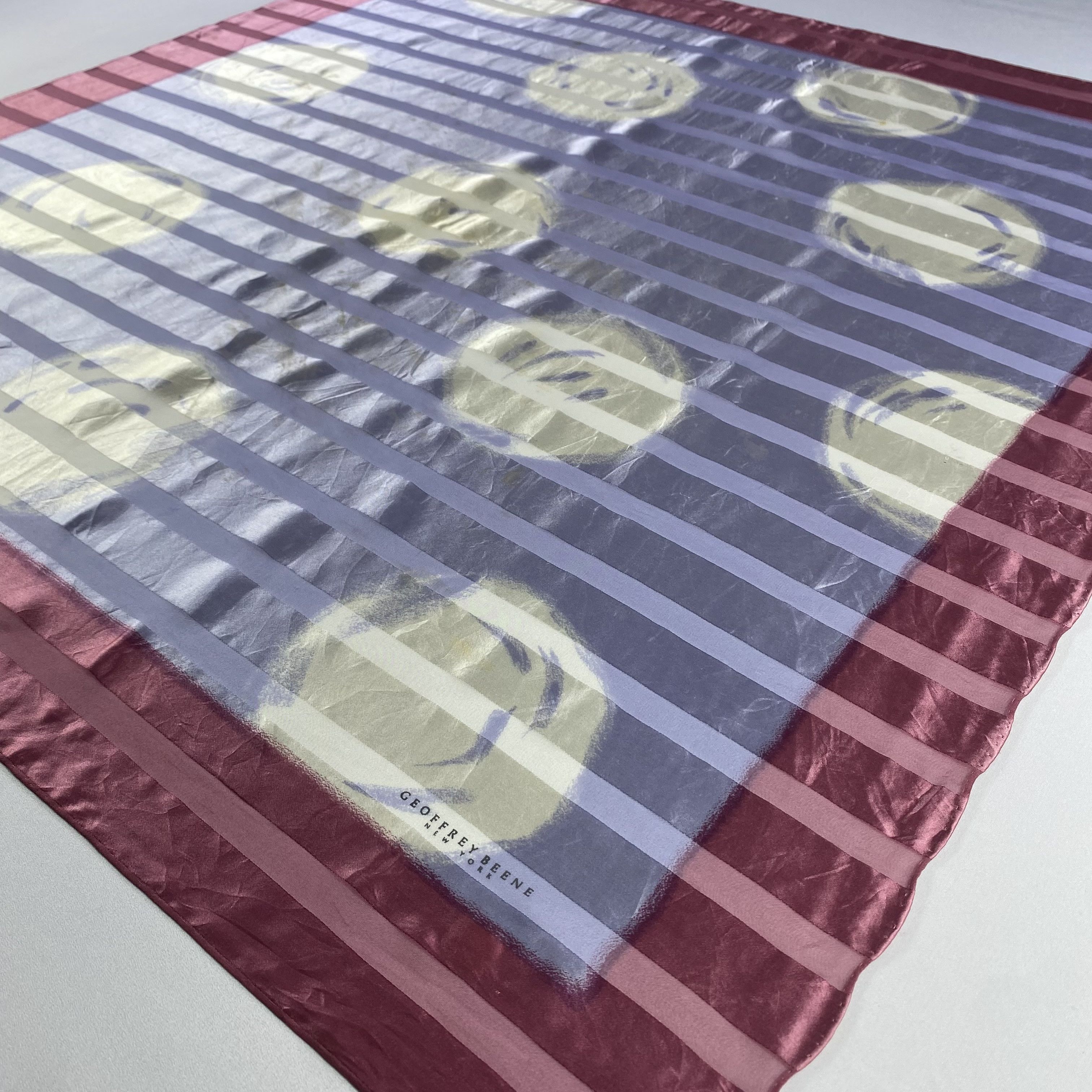 Japanese Brand × Vintage Vintage Geoffrey Beene Silk Scarf SS028 Size ONE SIZE - 4 Thumbnail