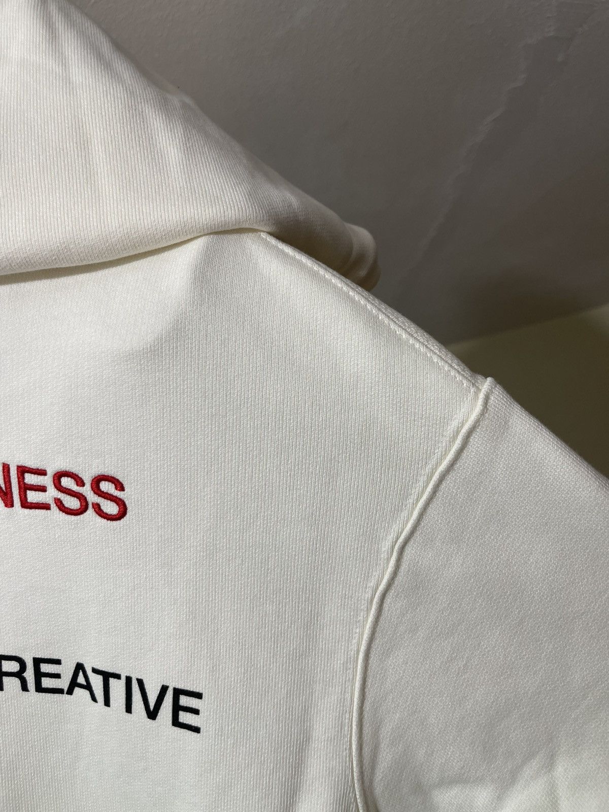 Heron Preston Heron Preston Security Logo Hoodie –White –FW23 - New-Size L Size US L / EU 52-54 / 3 - 6 Thumbnail