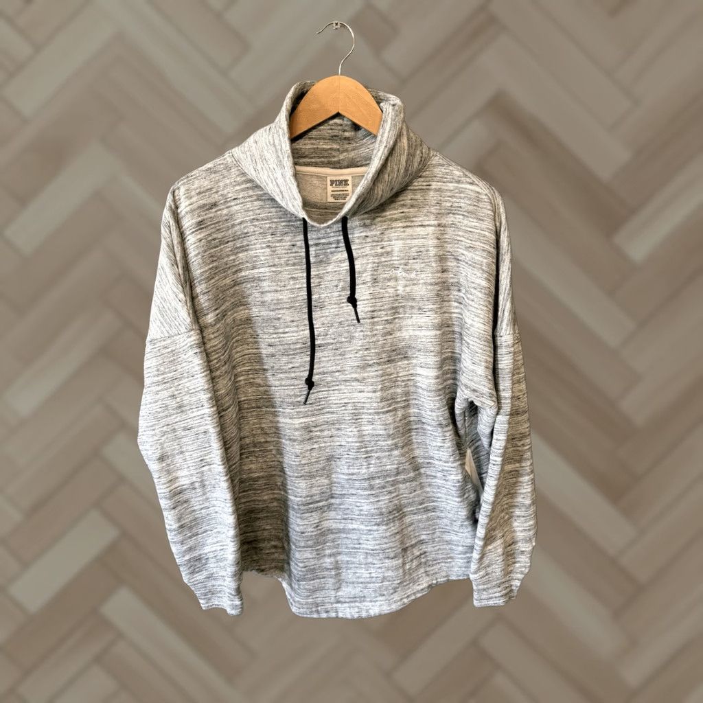 Pinko PINK Womens Sweatshirt Pullover Mock Neck Gray XS, Activewear, Pullover, Sweatshirt, Mock Neck, Gray, XS, Women Size XS / US 0-2 / IT 36-38 - 1 Thumbnail