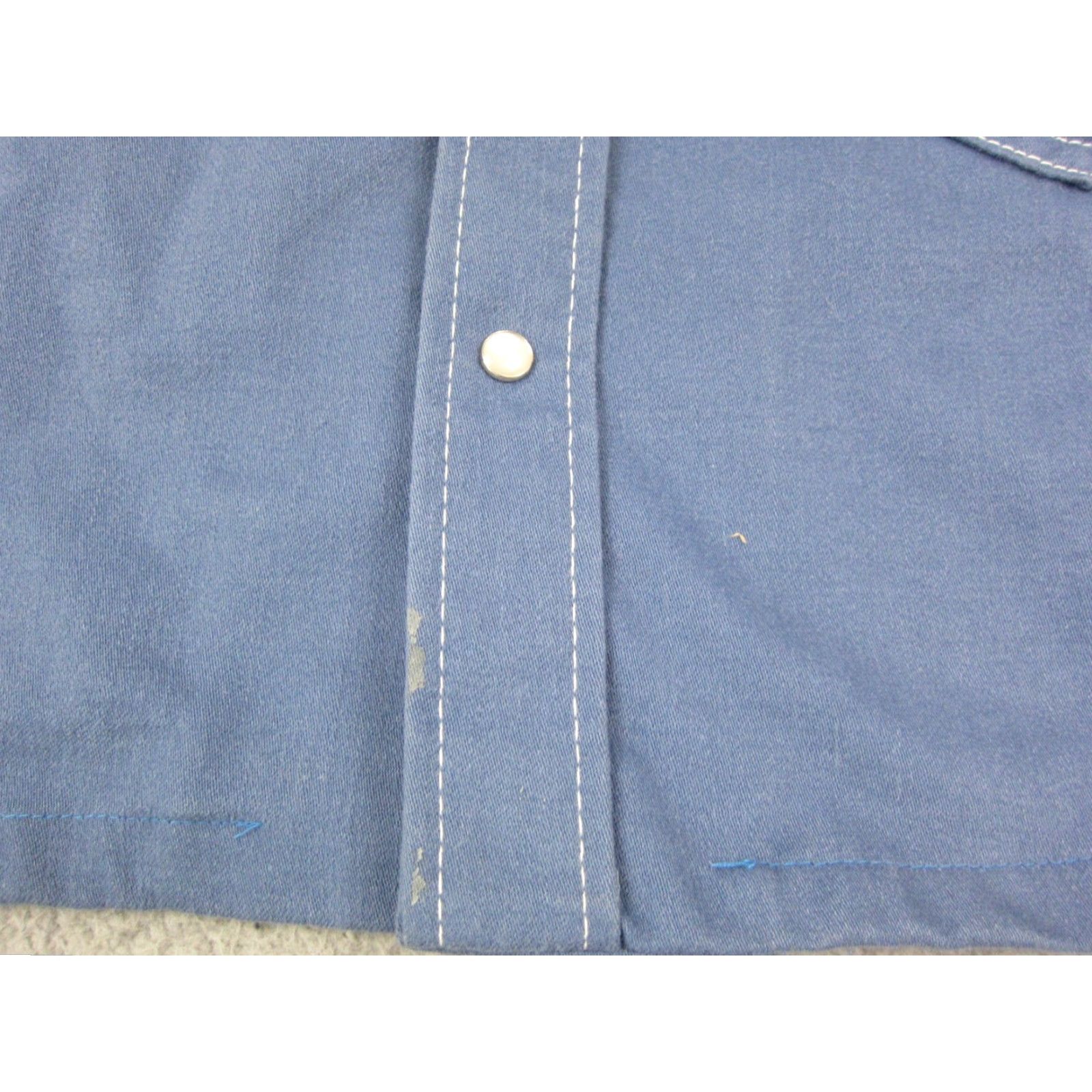 Vintage VINTAGE Western Shirt Mens M Blue Button Up Snap 60s 70s Casual Chamois Shirt Size US M / EU 48-50 / 2 - 3 Thumbnail