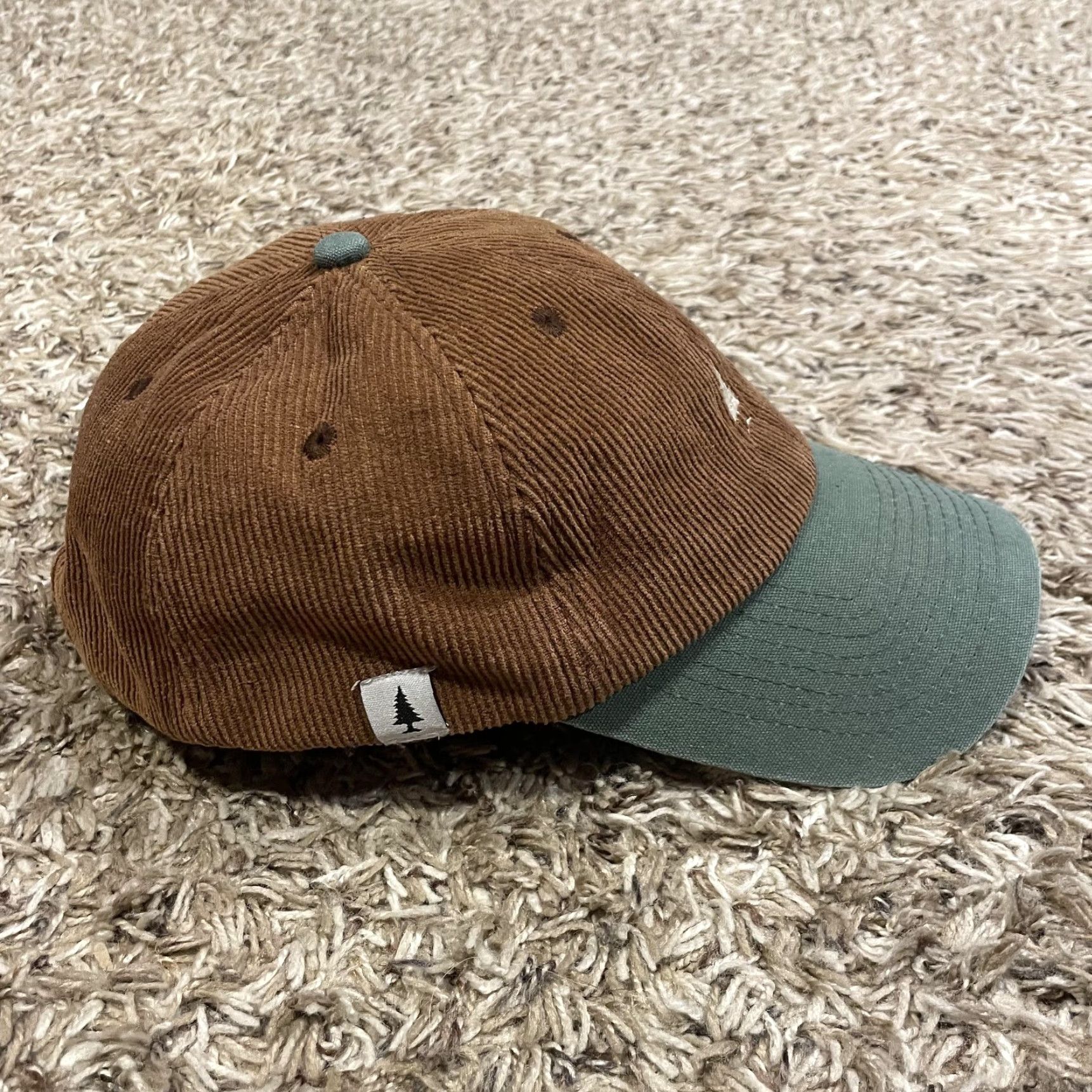Logo 7 Tinlid Hat Brown Corduroy Tree Logo Strap Back One Size Outdoor Mens Baseball Cap Size ONE SIZE - 5 Thumbnail