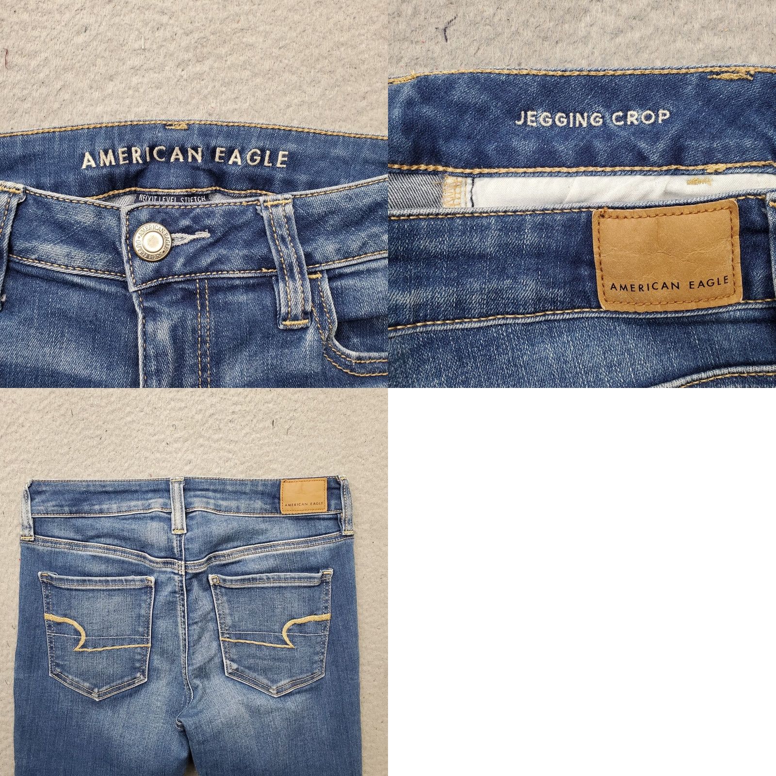 American Eagle Outfitters American Eagle Outfitters Women's Jeans Jegging Crop 8 Blue Denim 5-Pocket Stretch Inseam 26" Regular Size 30" / US 8 / IT 44 - 8 Thumbnail