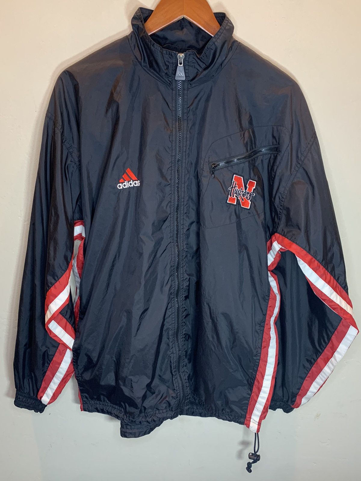Adidas *RARE* Vintage 90’s Nebraska Huskers Adidas NCAA Zip Jacket Size US S / EU 44-46 / 1 - 2 Thumbnail