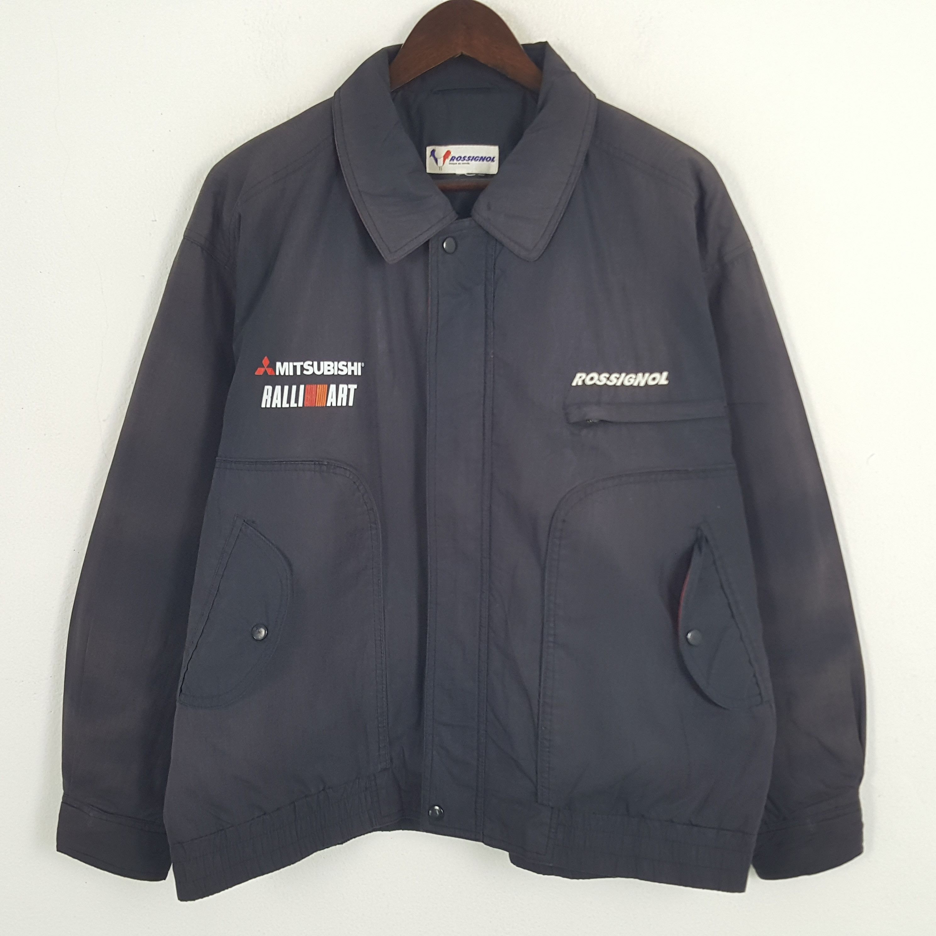 Vintage Vintage Mitsubishi Ralli Art Racing Custom Art Sport Jacket Size US L / EU 52-54 / 3 - 3 Thumbnail