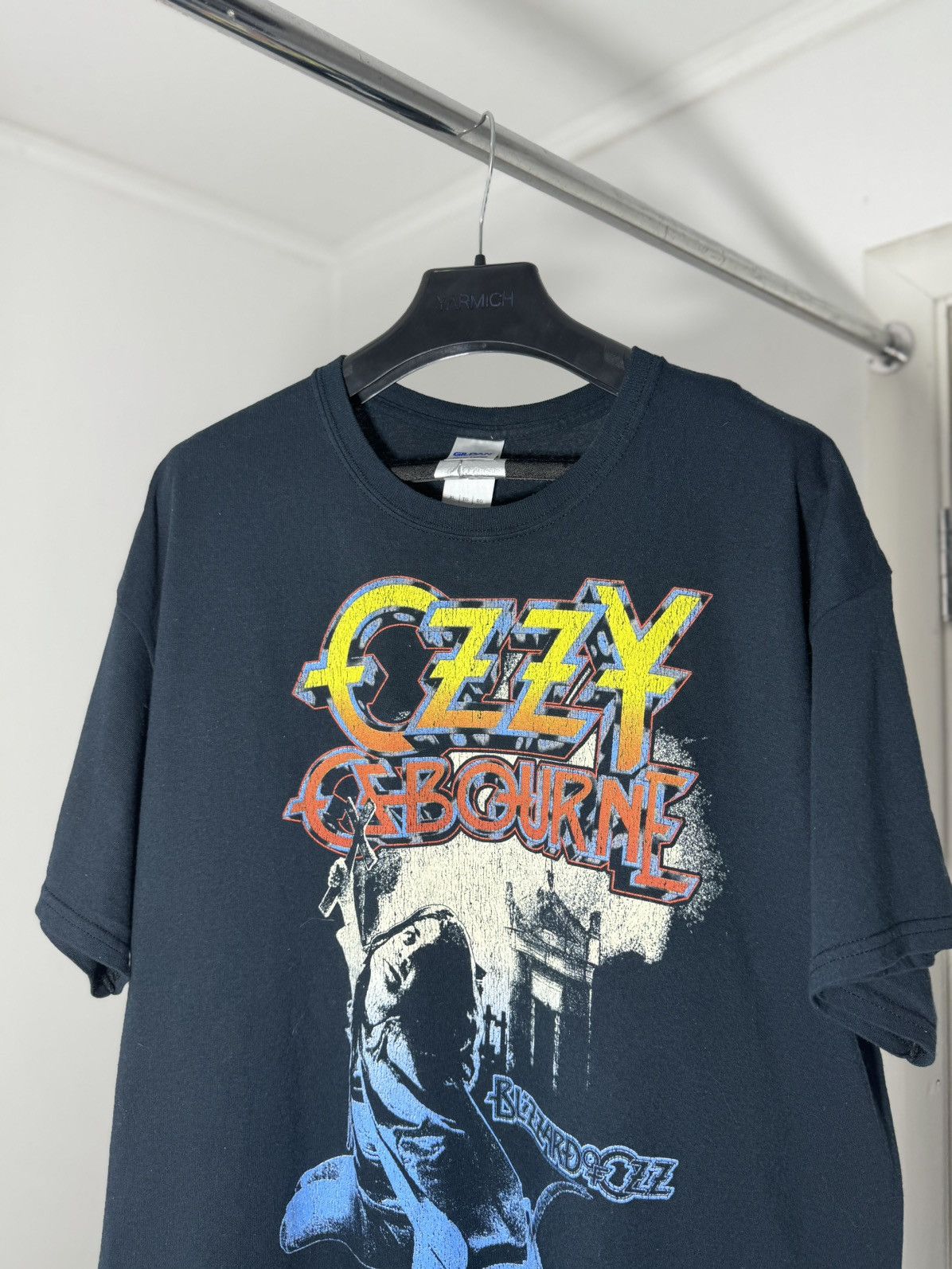 Ozzy Osbourne Vintage Y2K Ozzy Osbourne Blizzard Of Ozz Tee Size US XL / EU 56 / 4 - 5 Thumbnail