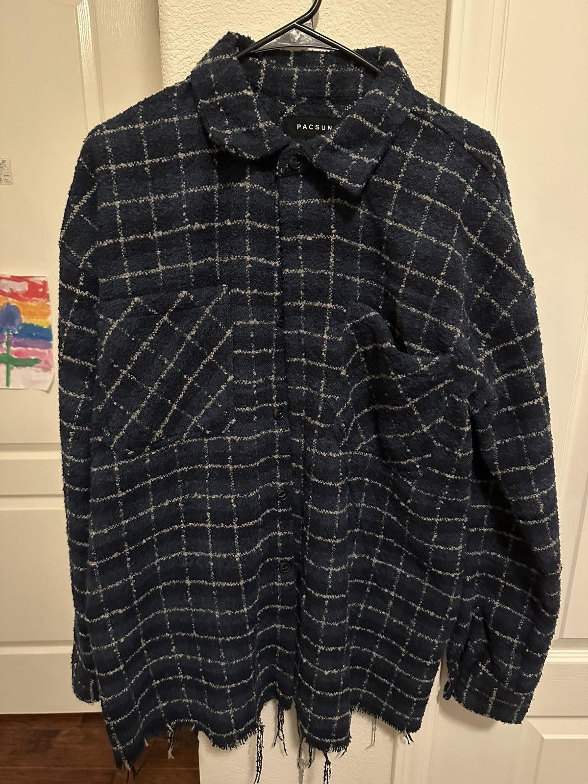 Pacsun Pacsun Little Oversized Blue Flannel Size US M / EU 48-50 / 2 - 1 Thumbnail