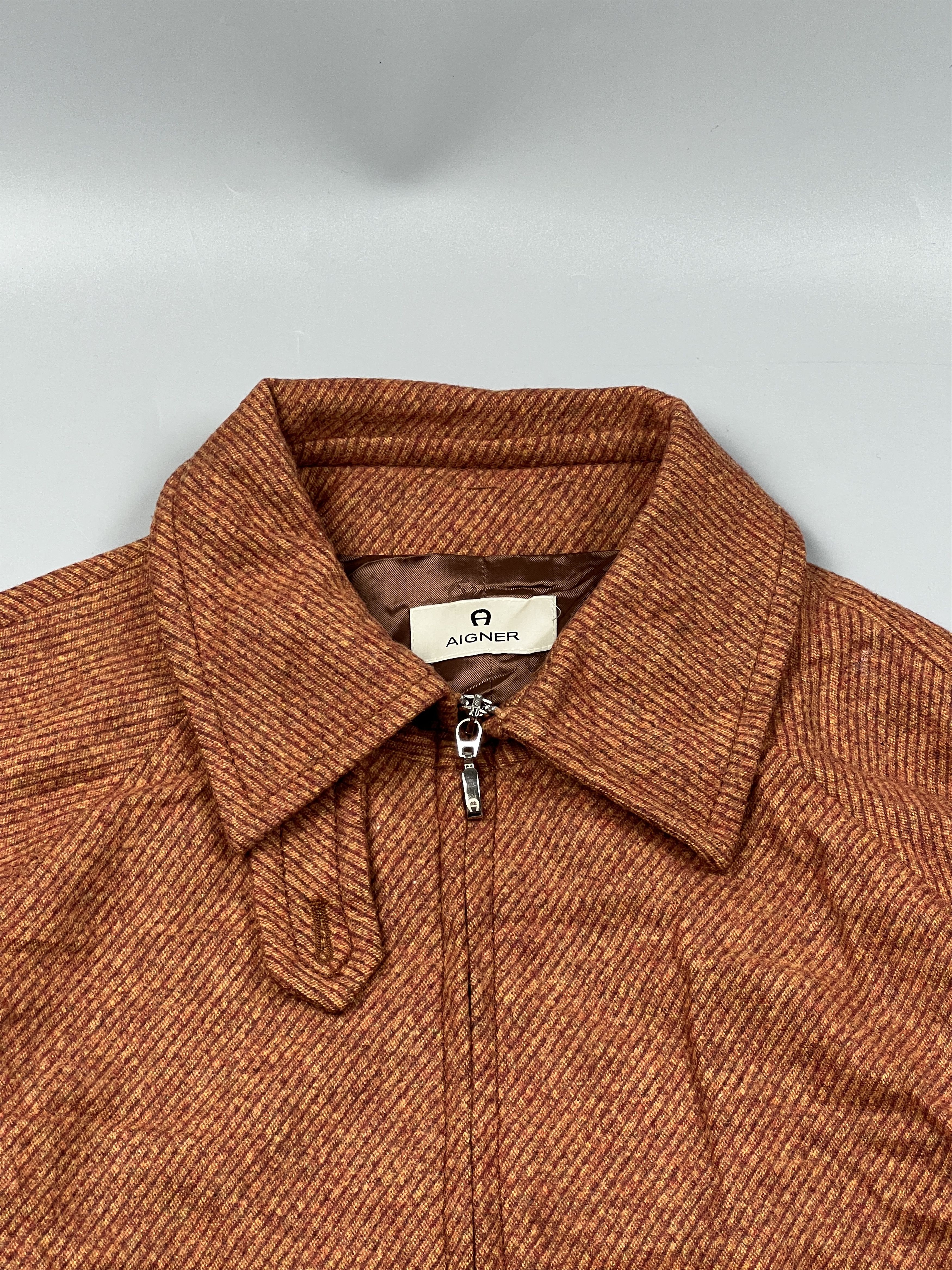 Etienne Aigner Etienne Aigner Wool Collared Bomber Jacket (Y0725) Size XL / US 12-14 / IT 48-50 - 5 Thumbnail