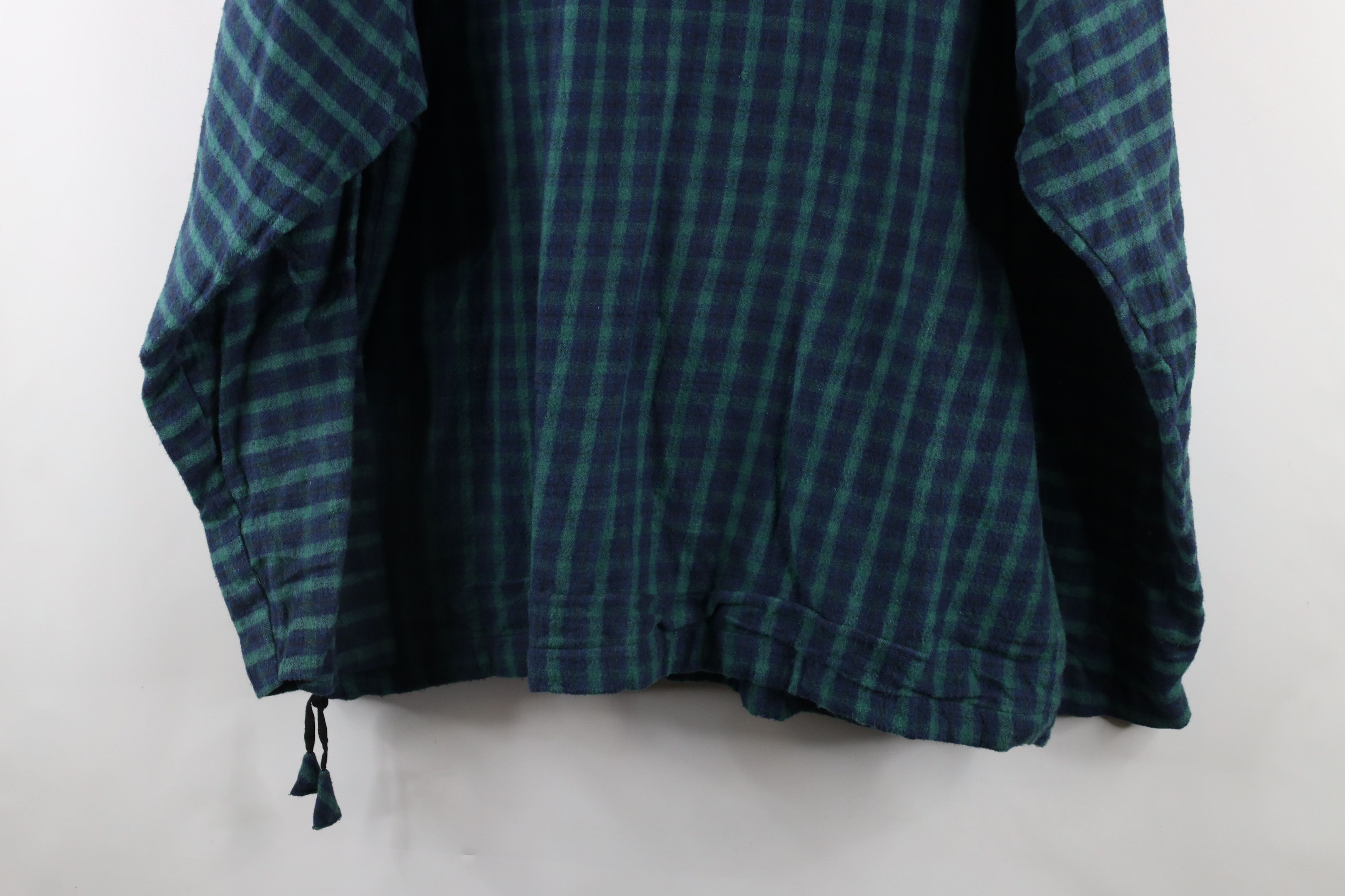Vintage Vintage 90s Streetwear Flannel Hooded Anorak Jacket Plaid Size US L / EU 52-54 / 3 - 12 Thumbnail