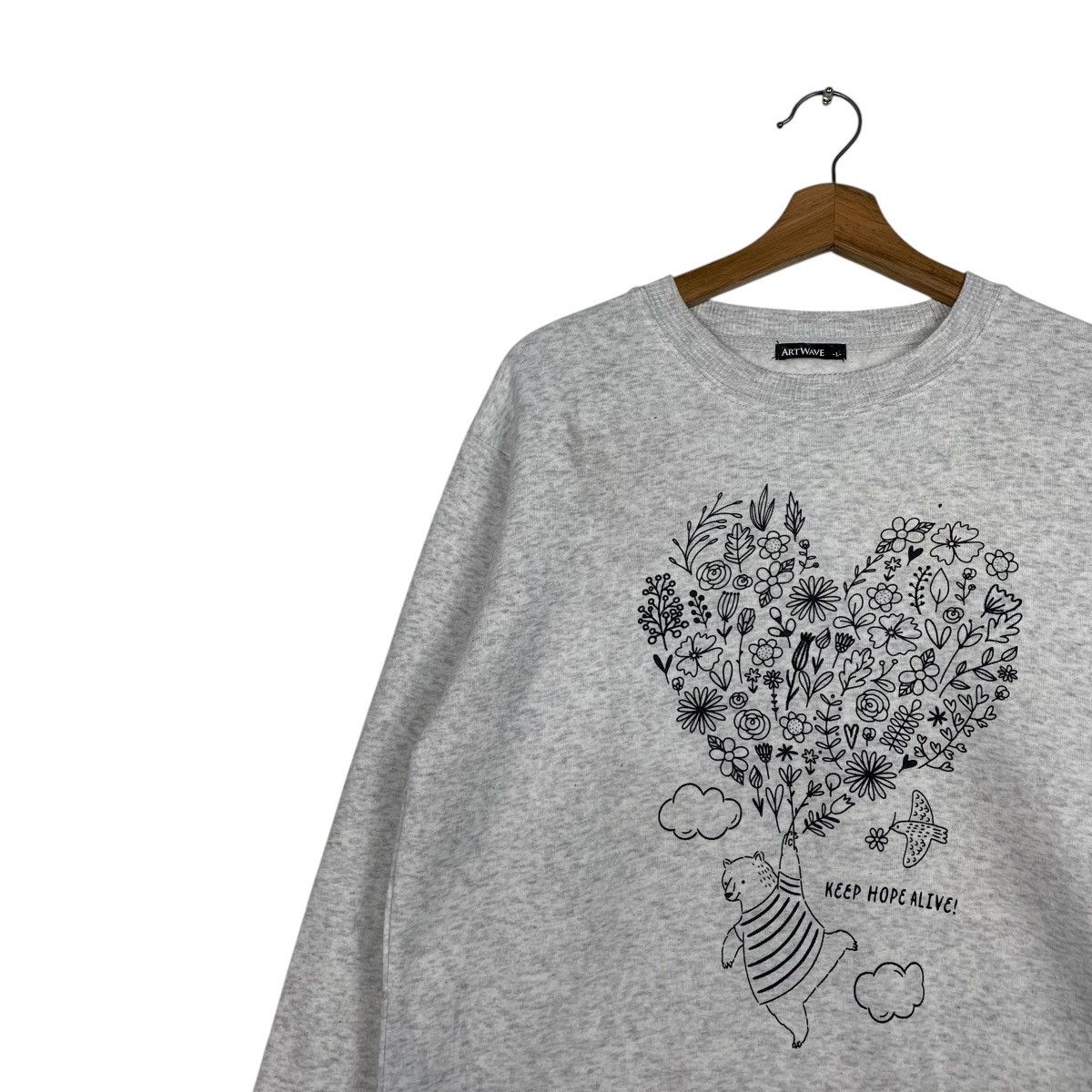 Japanese Brand Japanese Brand Art wave Love Bear Sweatshirt Size L / US 10 / IT 46 - 6 Thumbnail