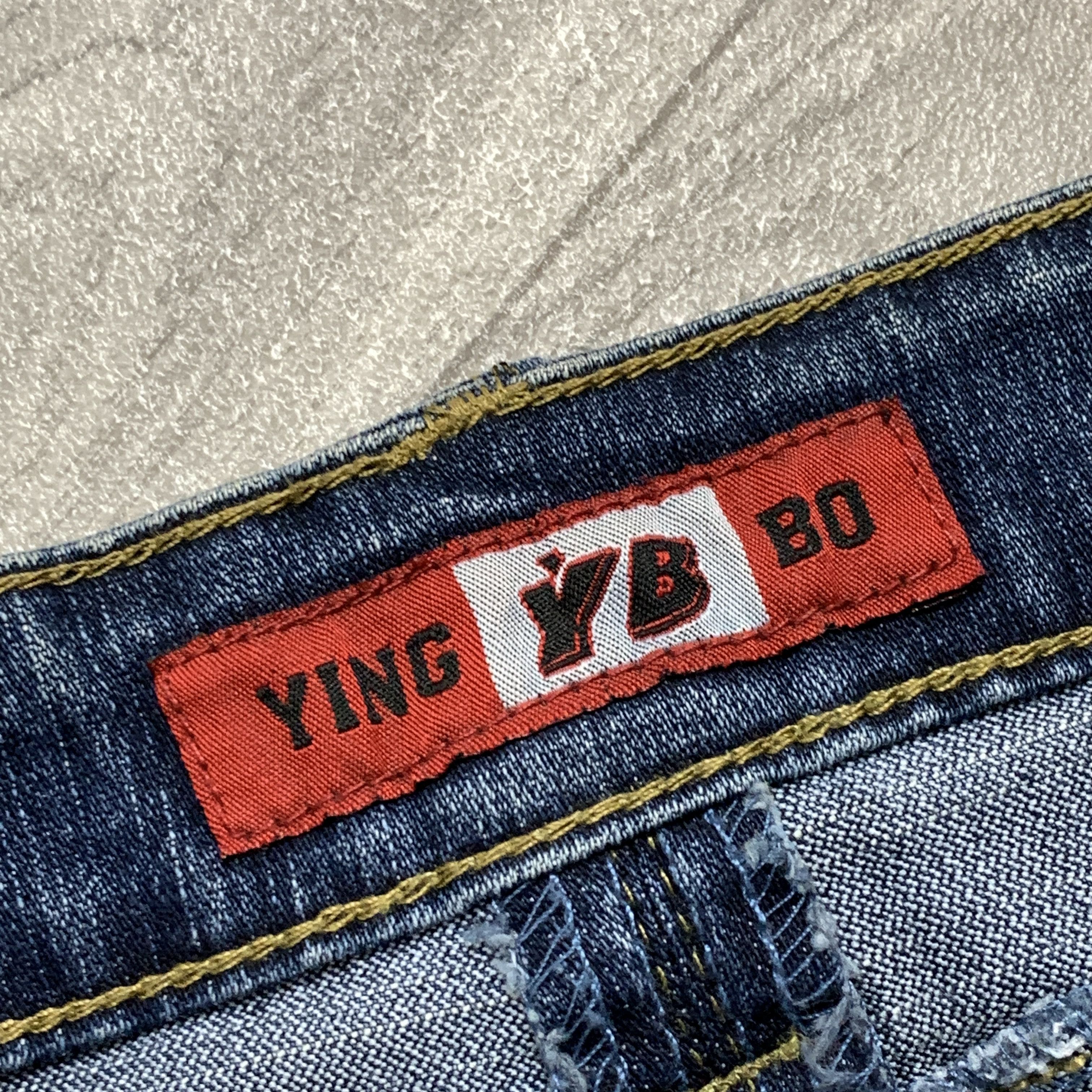 Japanese Brand Vintage Y2K Japanese Avantgarde Low Rise Denim Mini Skirt Size 26" / US 2 / IT 38 - 7 Thumbnail