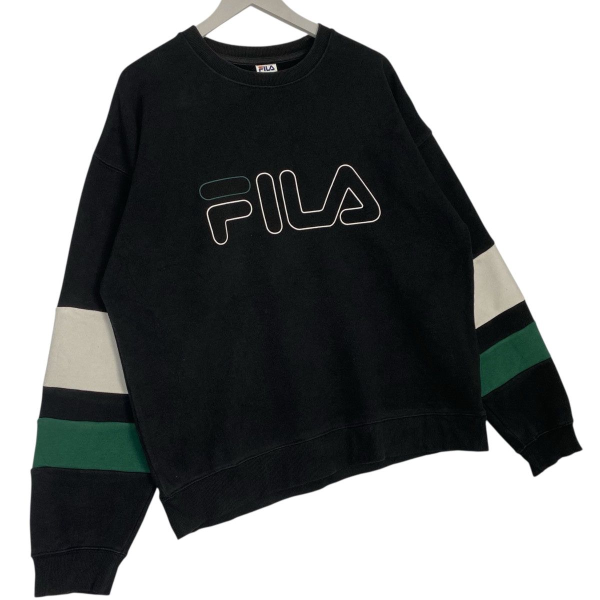 Other Vintage Fila Crewneck Sweathirt Green/Black Pullover Size L Size US L / EU 52-54 / 3 - 3 Thumbnail