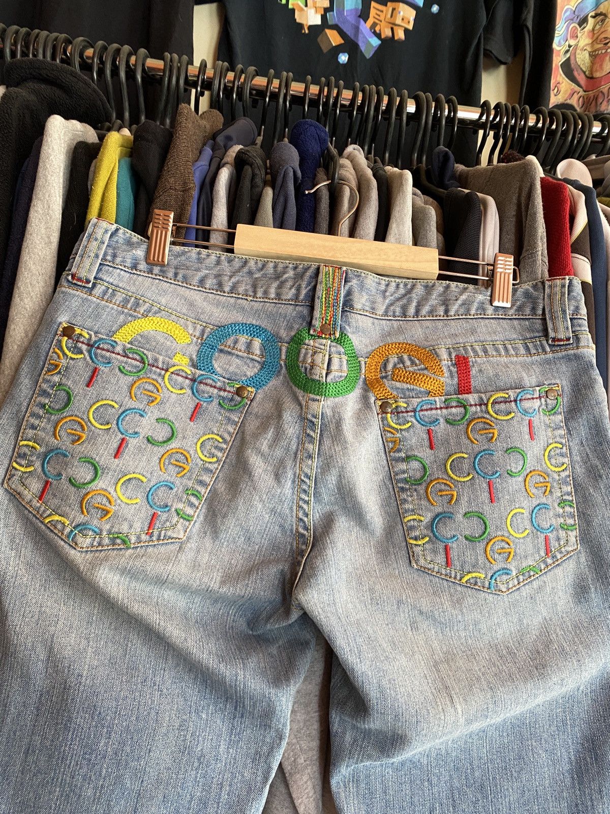 Coogi COOGI EMBROIDERED DENIM VINTAGE SHORTS Y2k Size US 32 / EU 48 - 2 Thumbnail