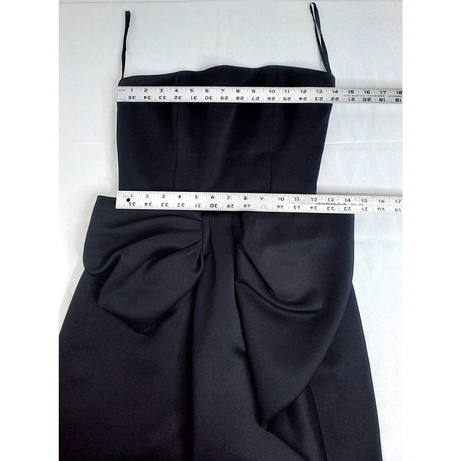 Other Victor Costa Dress Women's 6 Black Old Hollywood Glam VTG Size M / US 6-8 / IT 42-44 - 8 Thumbnail