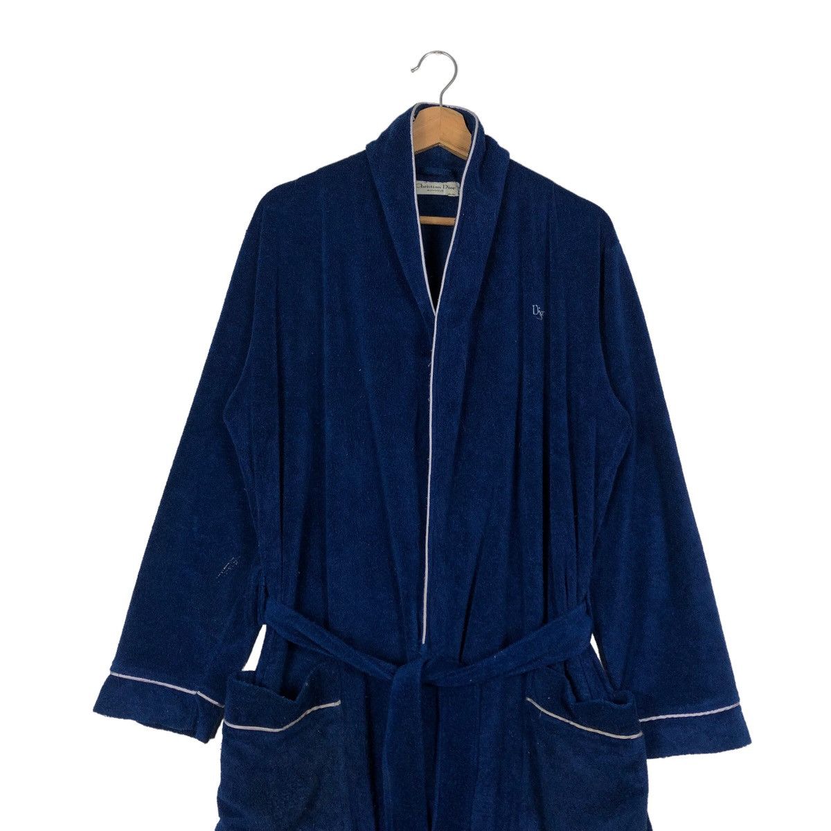 Christian Dior Monsieur 🔥Rich Blue - Wool Long Bath Robe Luxury Wear Size US M / EU 48-50 / 2 - 3 Thumbnail