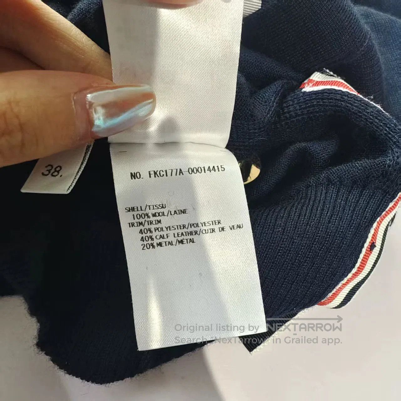 Thom Browne thom browne navy wool cardigan size s. Size US S / EU 44-46 / 1 - 5 Thumbnail