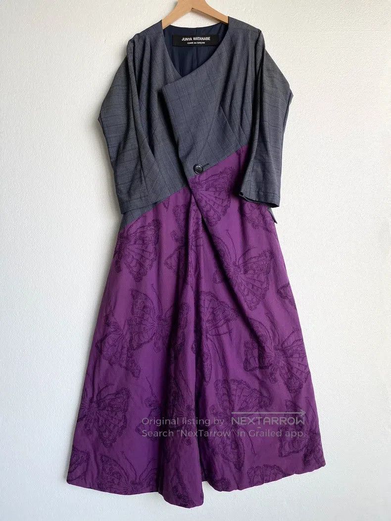 Junya Watanabe Junya Watanabe Mixed material patchwork butterfly embroide Size S / US 4 / IT 40 - 1 Thumbnail