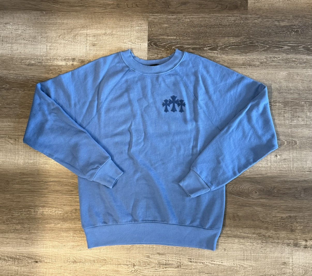 Chrome Hearts 🔥Chrome Hearts Blind Spot Blue Crewneck🔥 Size M / US 6-8 / IT 42-44 - 1 Thumbnail