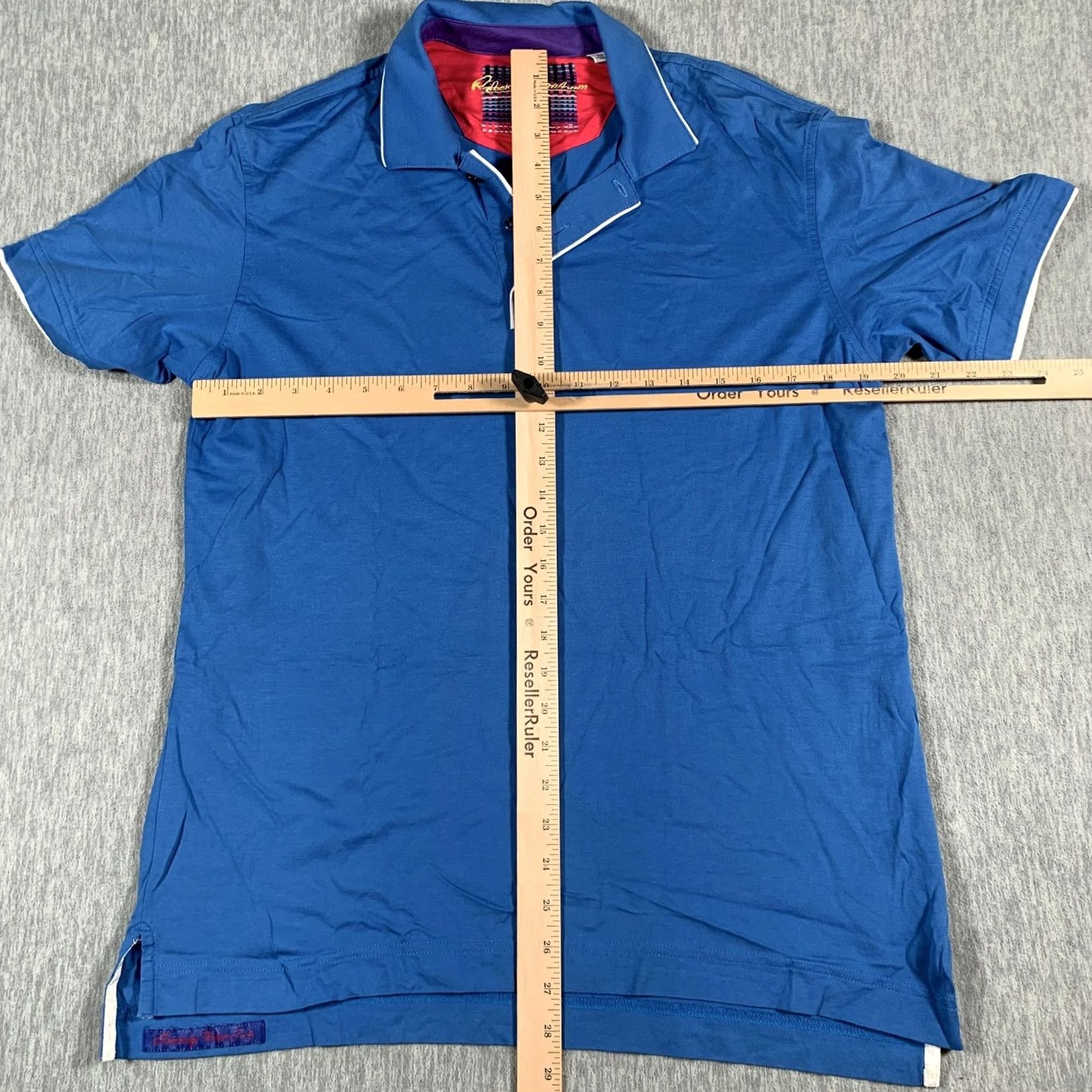 Robert Graham Robert Graham Polo Shirt Mens M Blue Classic Fit Cotton Size US M / EU 48-50 / 2 - 6 Thumbnail