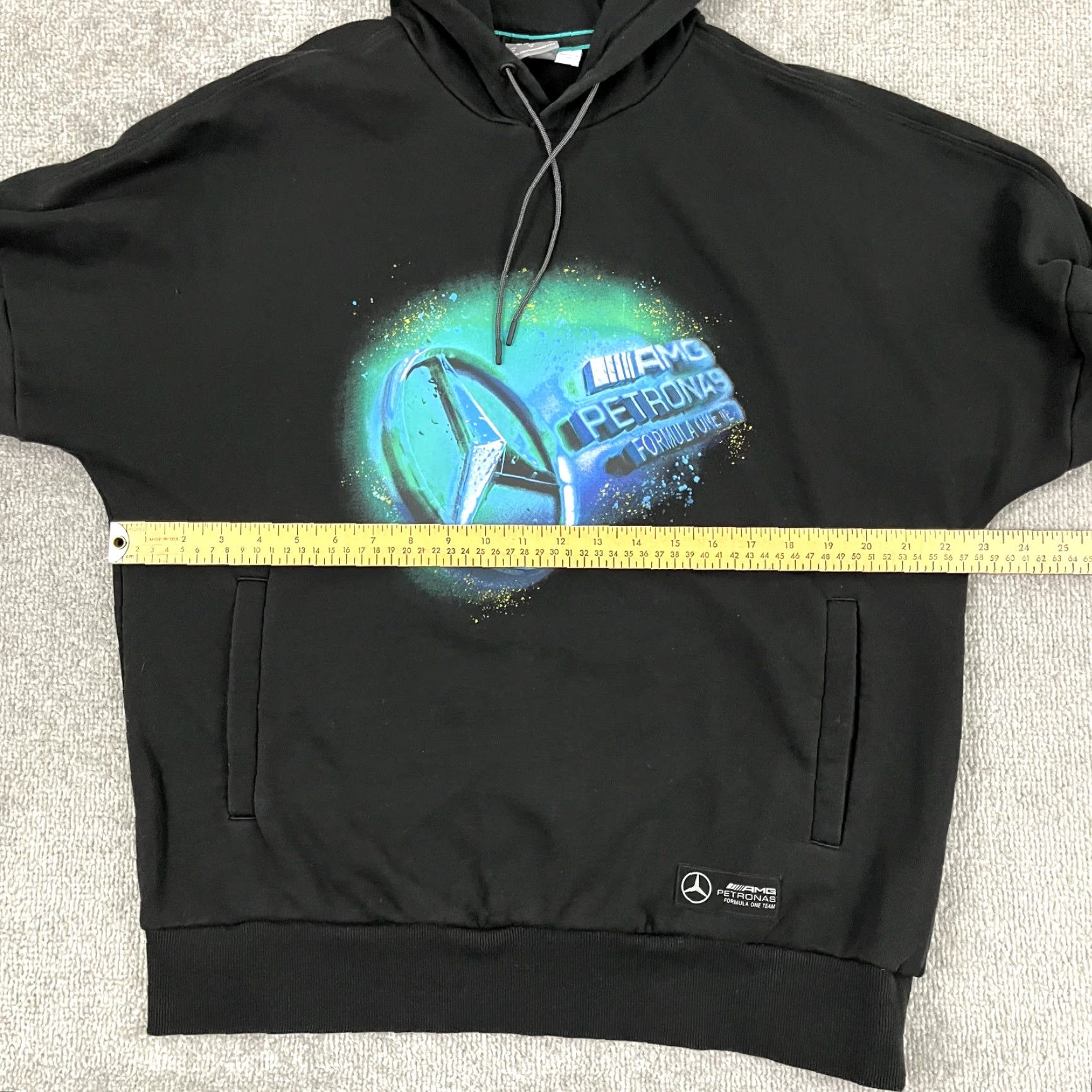 Puma PUMA Hoodie Mens M Black MERCEDES AMG Petronas Formula 1 One Sweatshirt Pullover Hooded Logo Graphic Print Vintage No Size US M / EU 48-50 / 2 - 7 Thumbnail