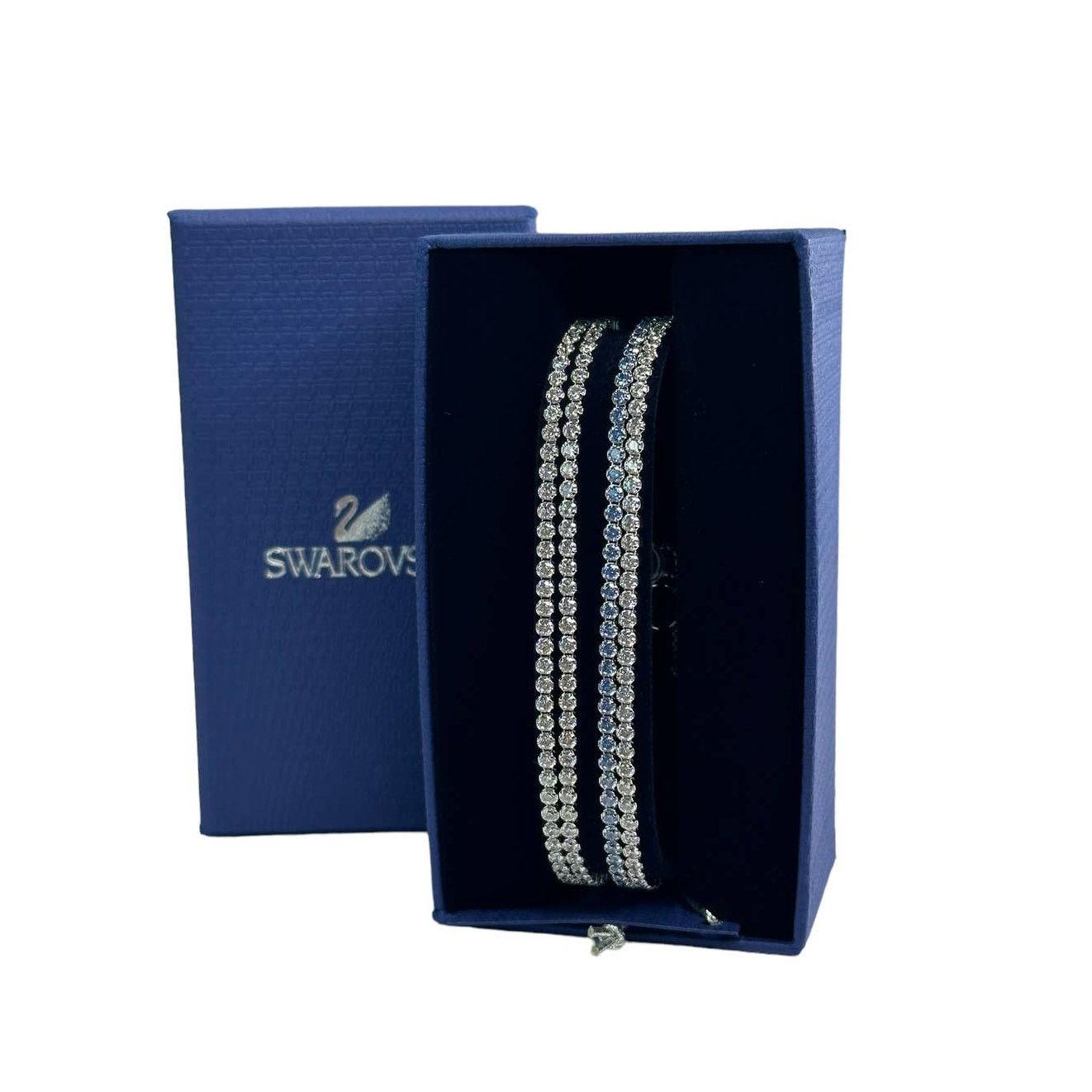 Swarovski Swarovski Set Subtle Clear and Blue Crystals Bracelets Size ONE SIZE - 1 Thumbnail