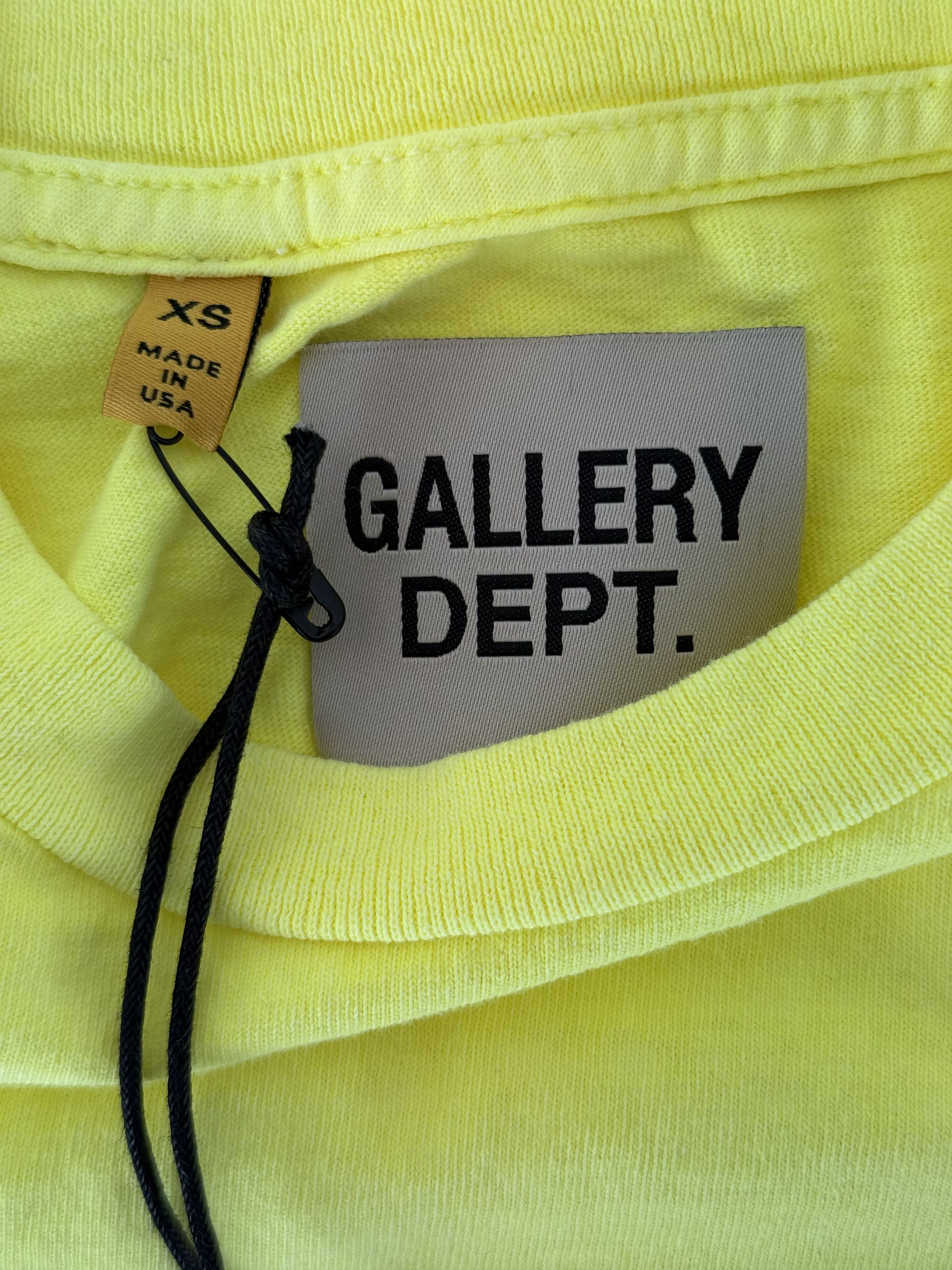 Gallery Dept. Gallery Dept Fluorescent Yellow & Black French Logo T-Shirt Size US XXL / EU 58 / 5 - 3 Thumbnail