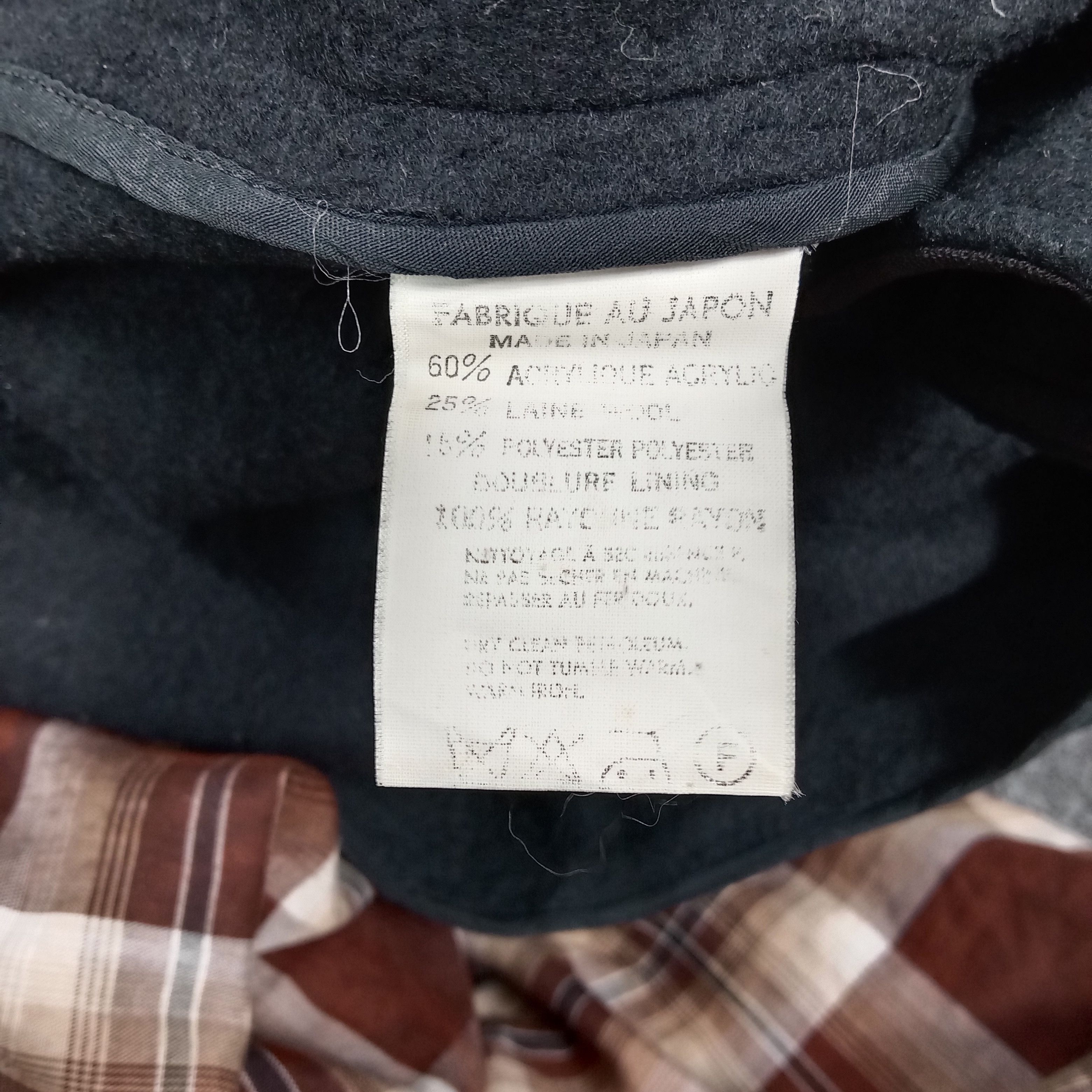 Y's Y's Yohji Yamamoto Fleece Overcoat Heavy Jacket C284N1 Size US XXL / EU 58 / 5 - 8 Thumbnail