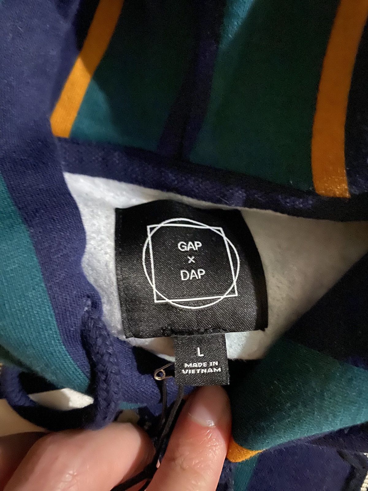 Dapper Dan × Gap New Dapper Dan GAP Striped Hoodie Size US L / EU 52-54 / 3 - 3 Thumbnail