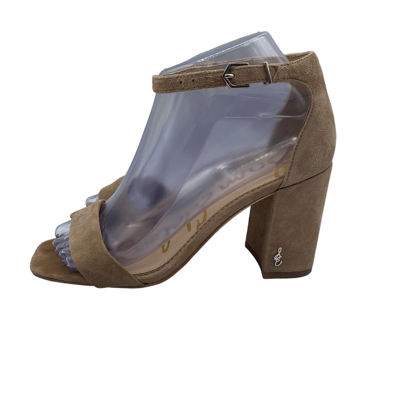 Sam Edelman Sam Edelman Daniella Heels Pumps Suede Oatmeal Beige Ankle 6 Size US 6 / IT 36 - 2 Thumbnail