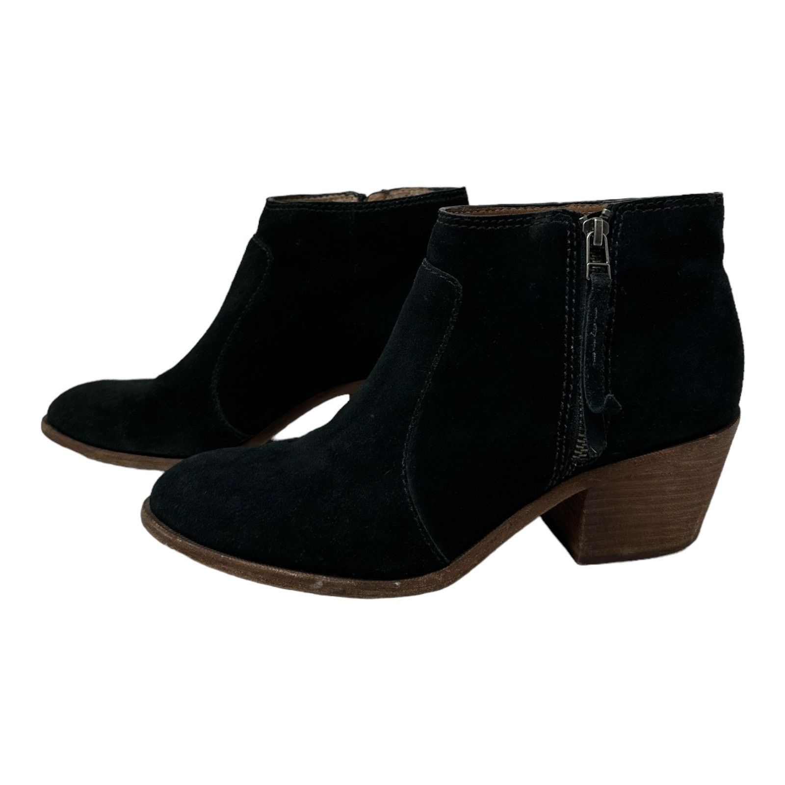Madewell Madewell black suede block heel ankle boots size 10 Size US 10 / IT 40 - 11 Thumbnail