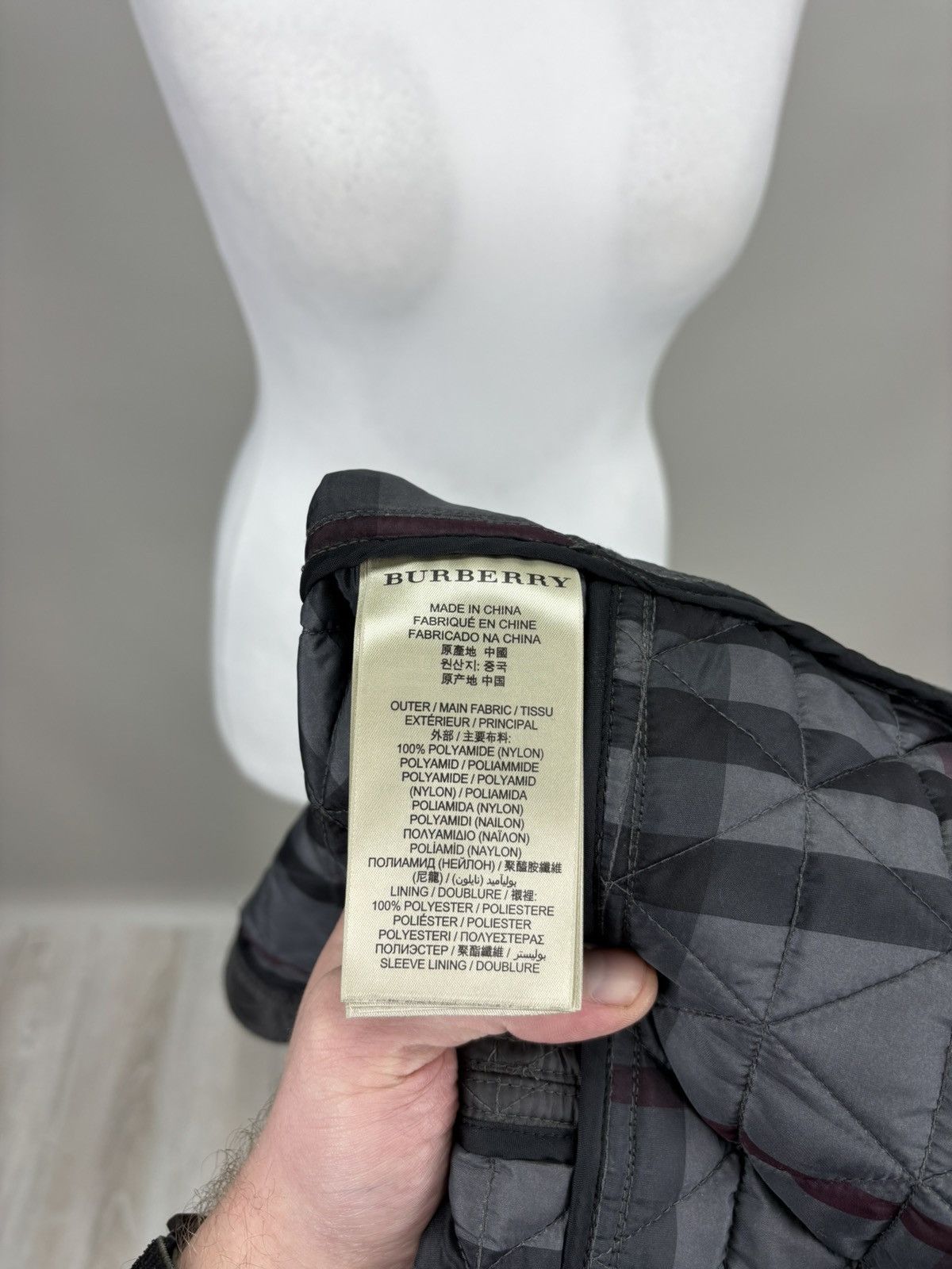 Burberry Womens quilted jacket Burberry Brit Size M Color Gray Size M / US 6-8 / IT 42-44 - 18 Thumbnail