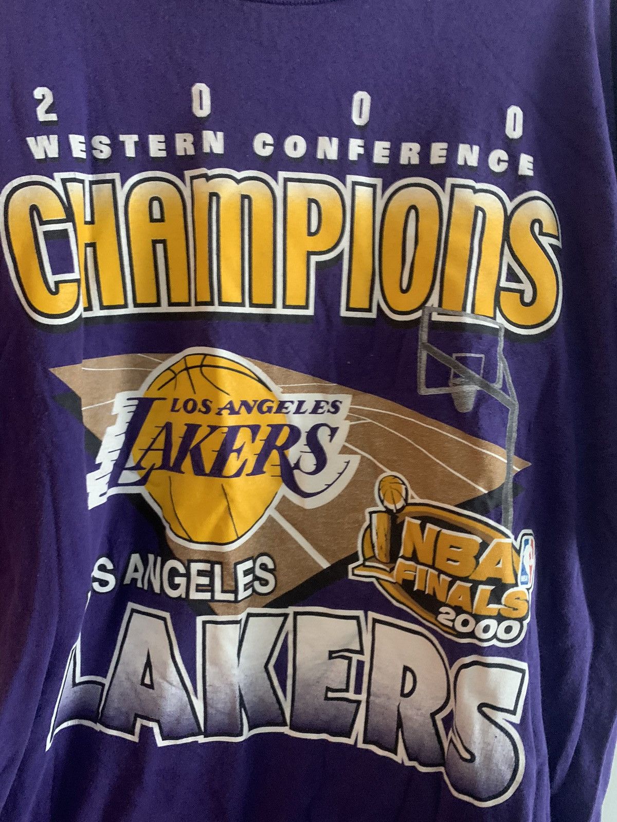 NBA × Vintage 2000S Vintage lakers shirt Size US XL / EU 56 / 4 - 2 Thumbnail